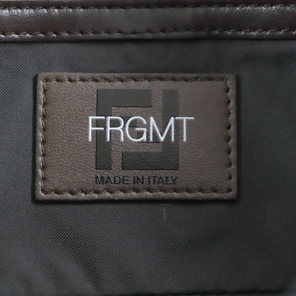 FENDI x FRAGMENT 8BH418 Zucca Baguette Foldable 3-Way Tote Canvas Shoulder Bag, Brown, with Dust Made in France, Men's — Like New
