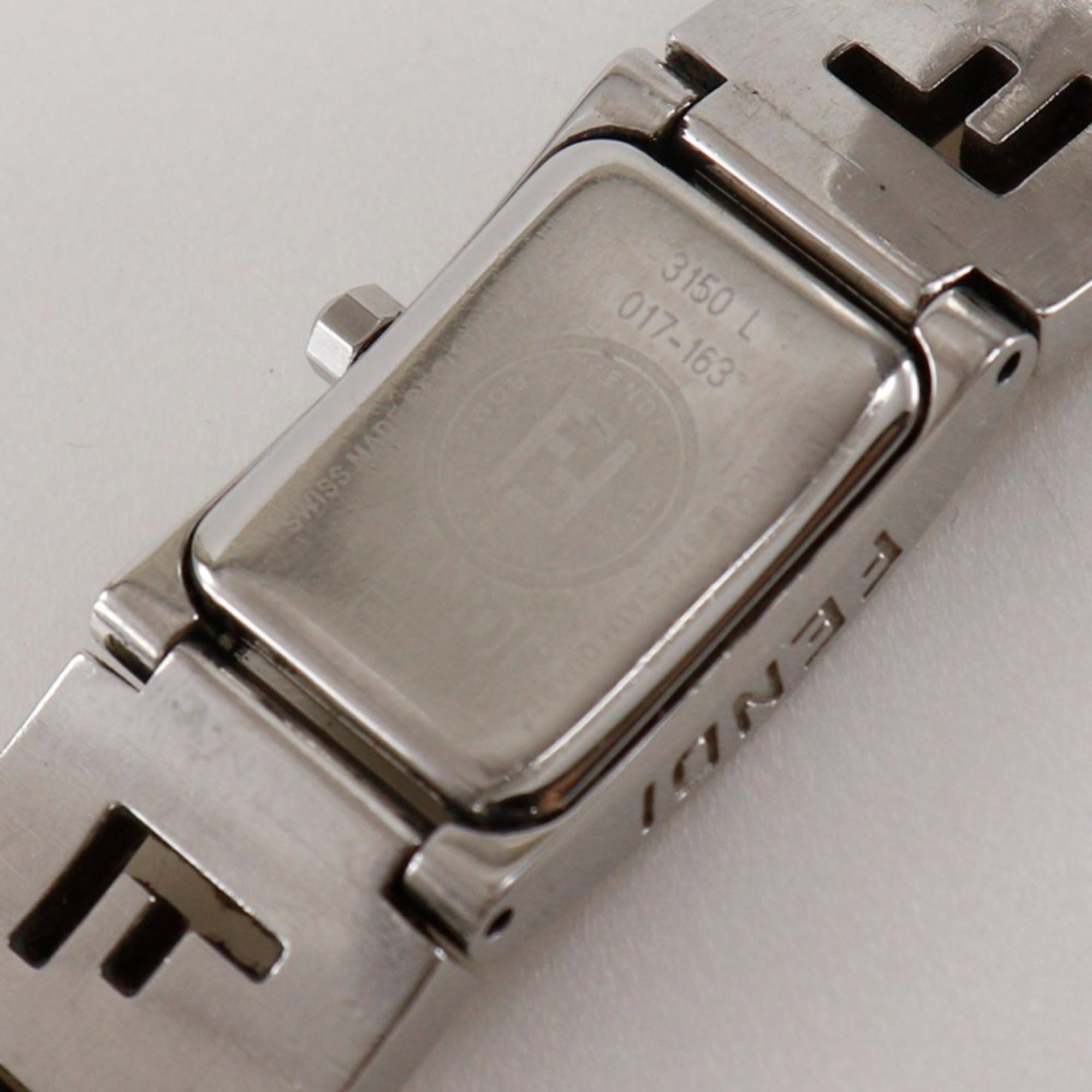 Fendi Olologi Women's Watch, 3150L Stainless Steel, Silver Quartz Movement, Analog Display, Blue Dial — Good