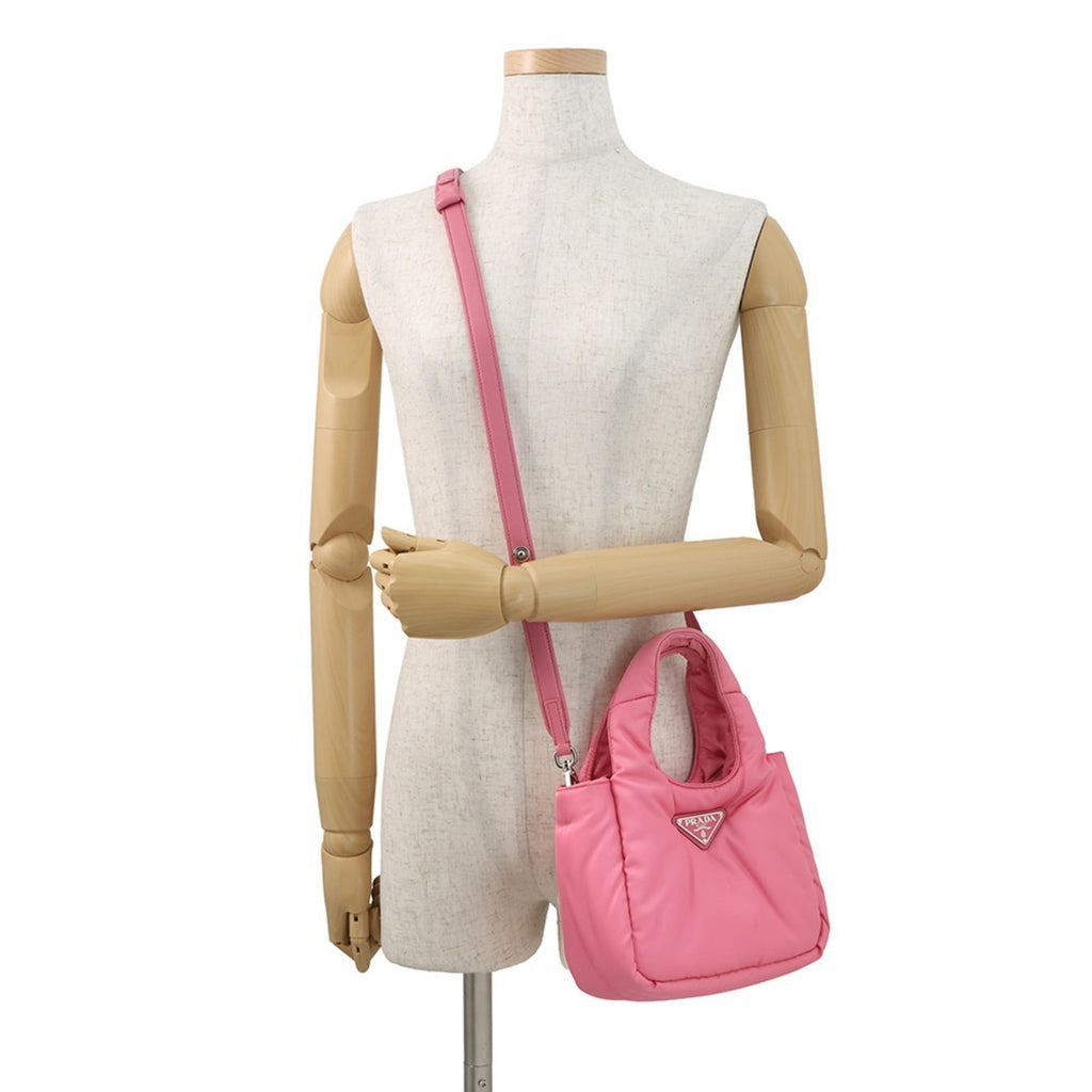 Prada Re-Nylon Triangle Mini Handbag, 1BA359, PRADA 2-way