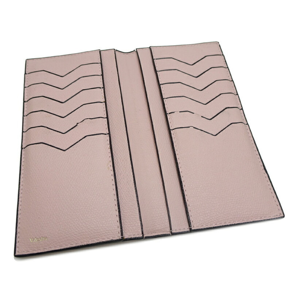 Valextra Vertical Wallet, Women's Bifold Leather Pink