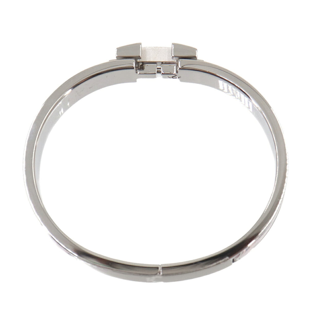 Hermes Clic H PM Honage Brides de Coeur Bangle Pink Silver — New - Store Return