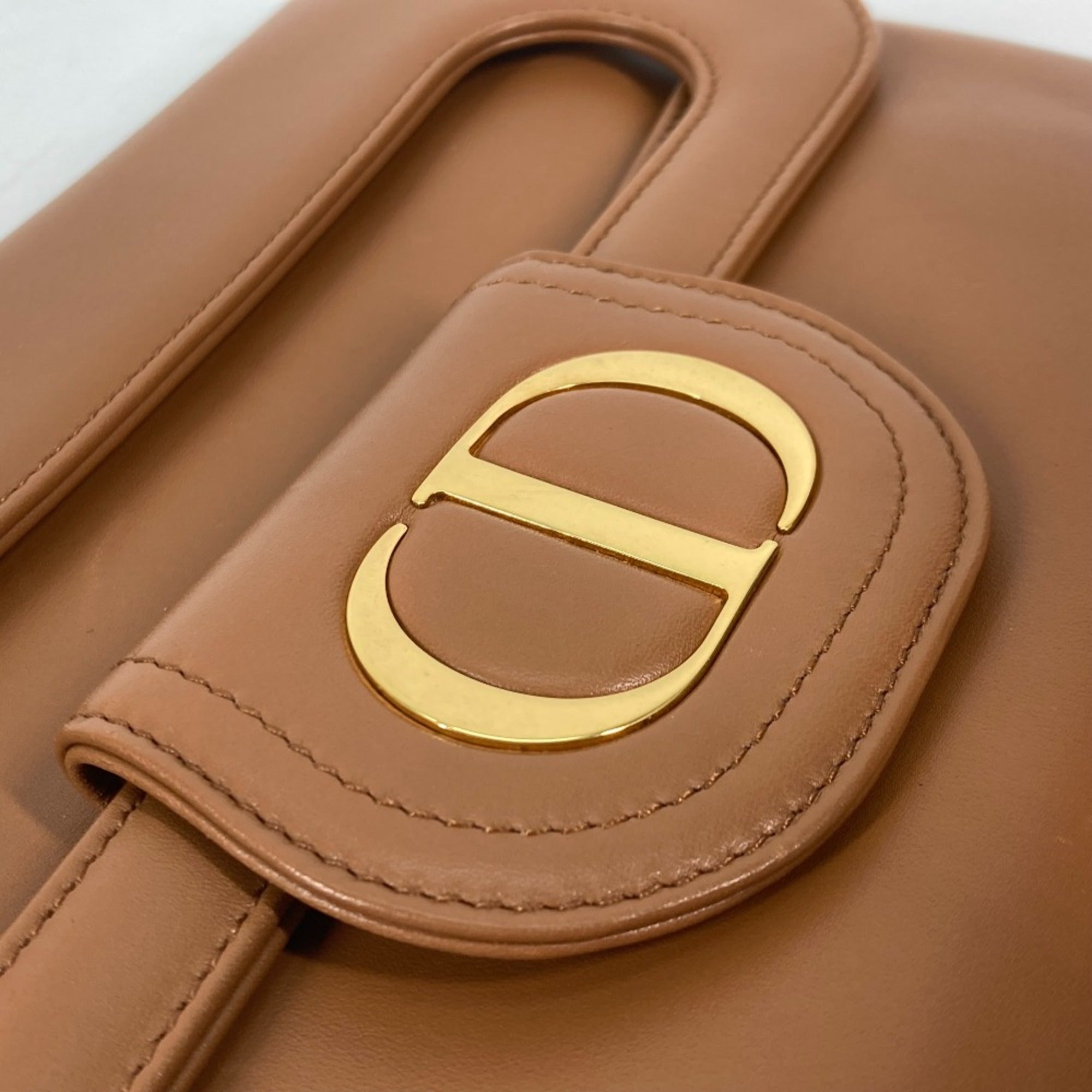 CHRISTIAN DIOR M8641UBBU Clutch Bag CD 3WAY ChainShoulder Bag Hand Bag Brown — Like New