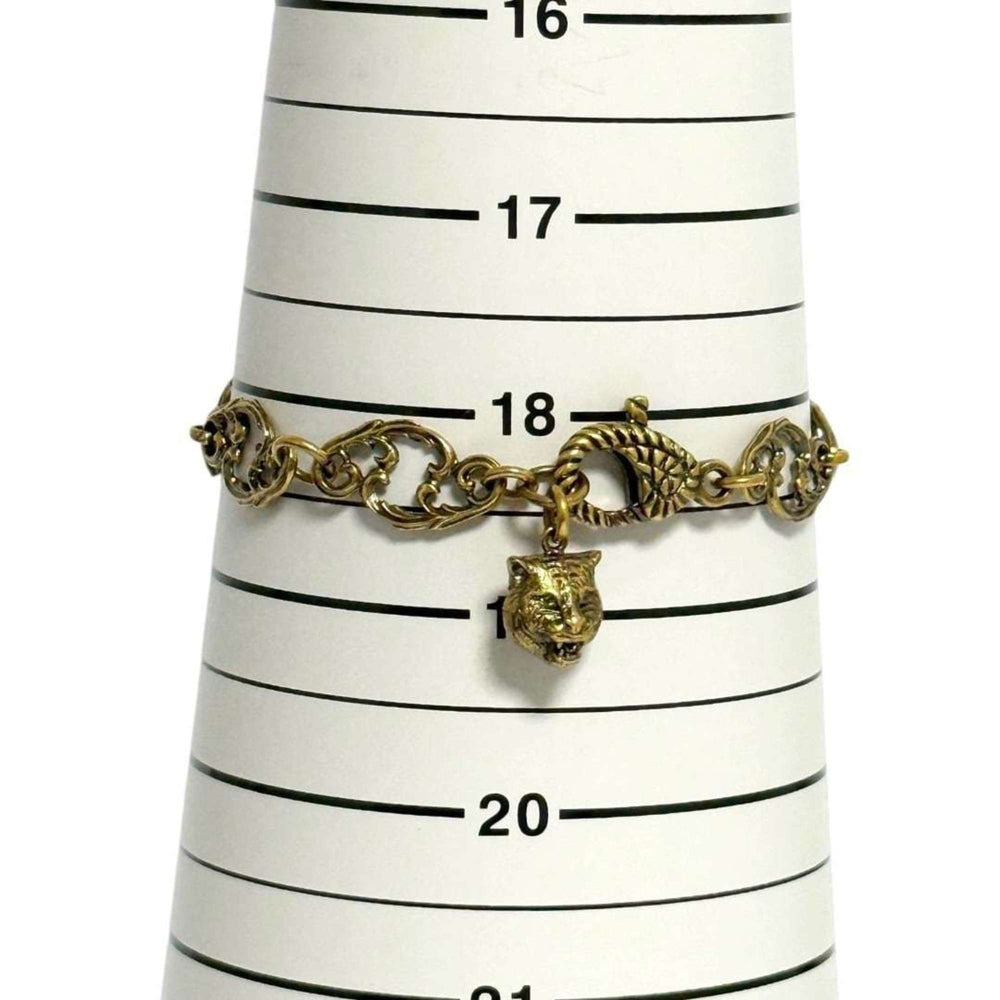 Gucci Women's Double G Beaded Bracelet in Antique Gold — Like New