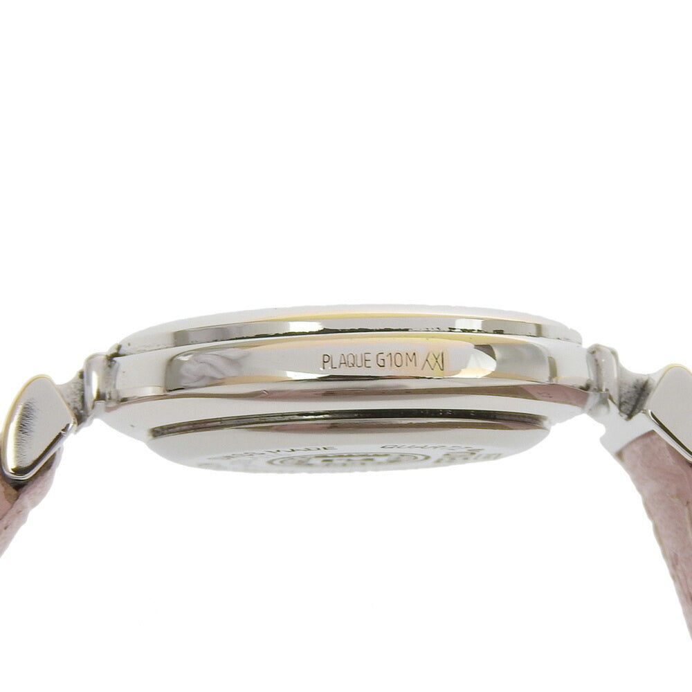 FENDI Watch 320L Stainless Steel x Embossed Leather Quartz Analog Display White Shell Dial Women's — Good
