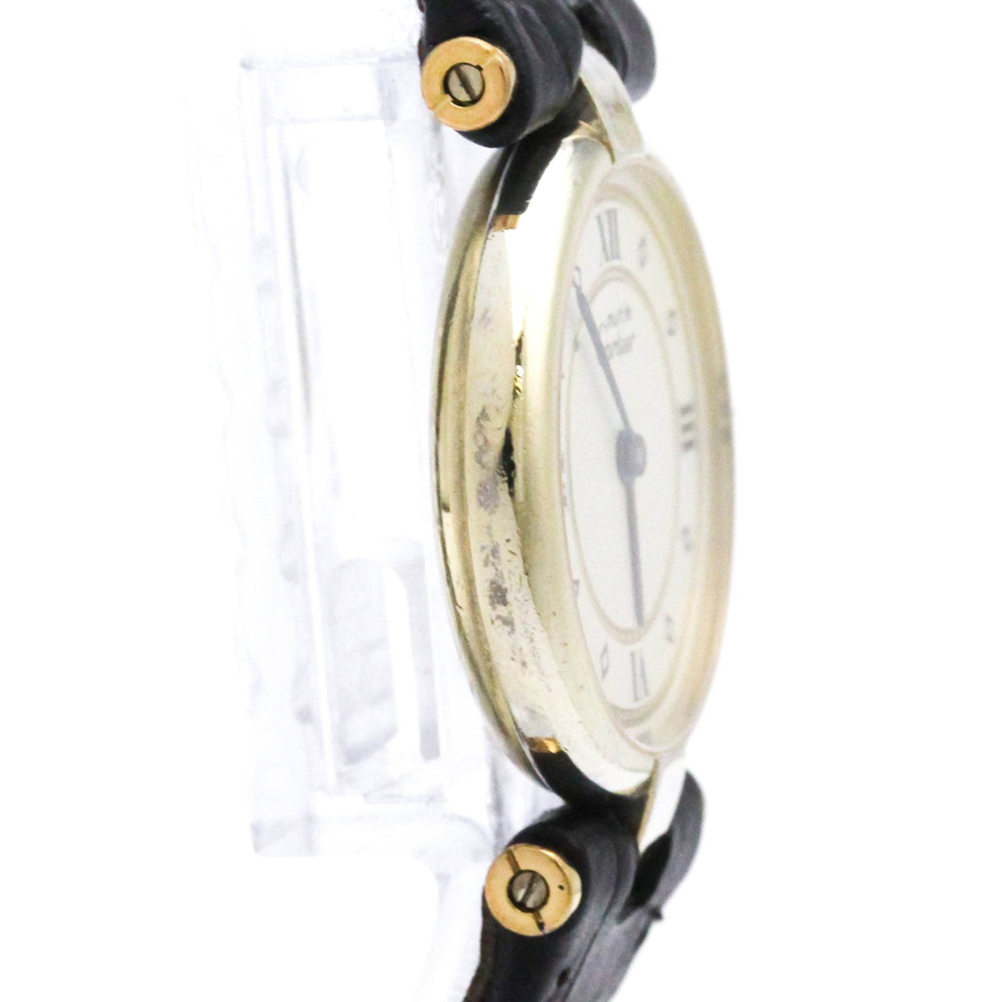 CARTIER Must Vendome Vermeil Gold Plated Quartz Ladies Watch 590004 — Good