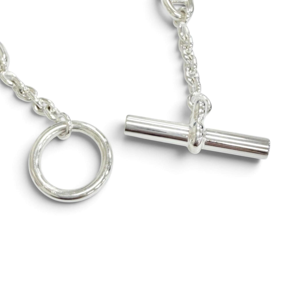 HERMES Chaine d'Ancre Farandole Bracelet, LG AG925 Silver, Made in France, 2024 Model, Weight: 25.7g, Women's — Like New