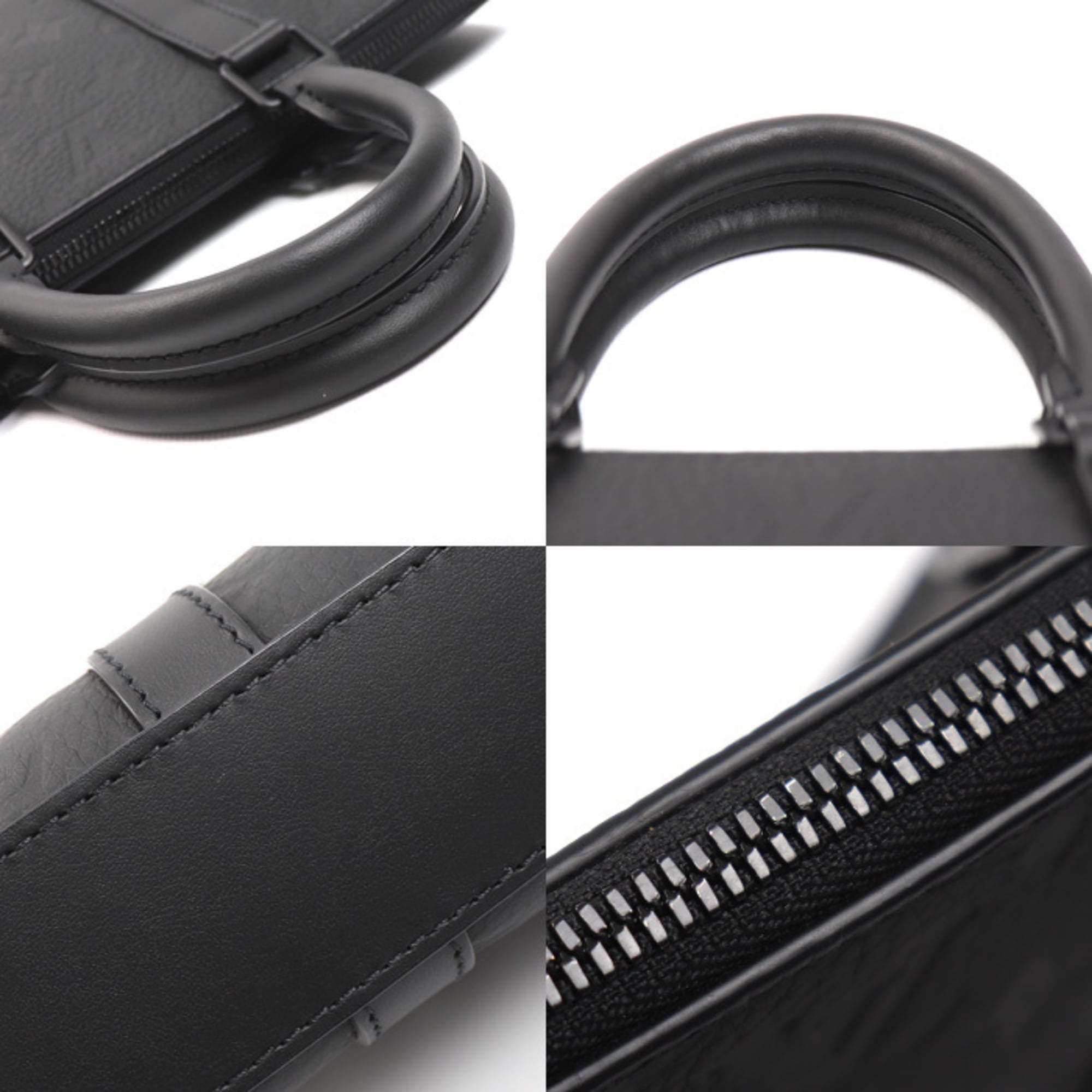 LOUIS VUITTON Sac Plat Cross 2-Way Shoulder Bag Monogram Taurillon Black M21884 Men's