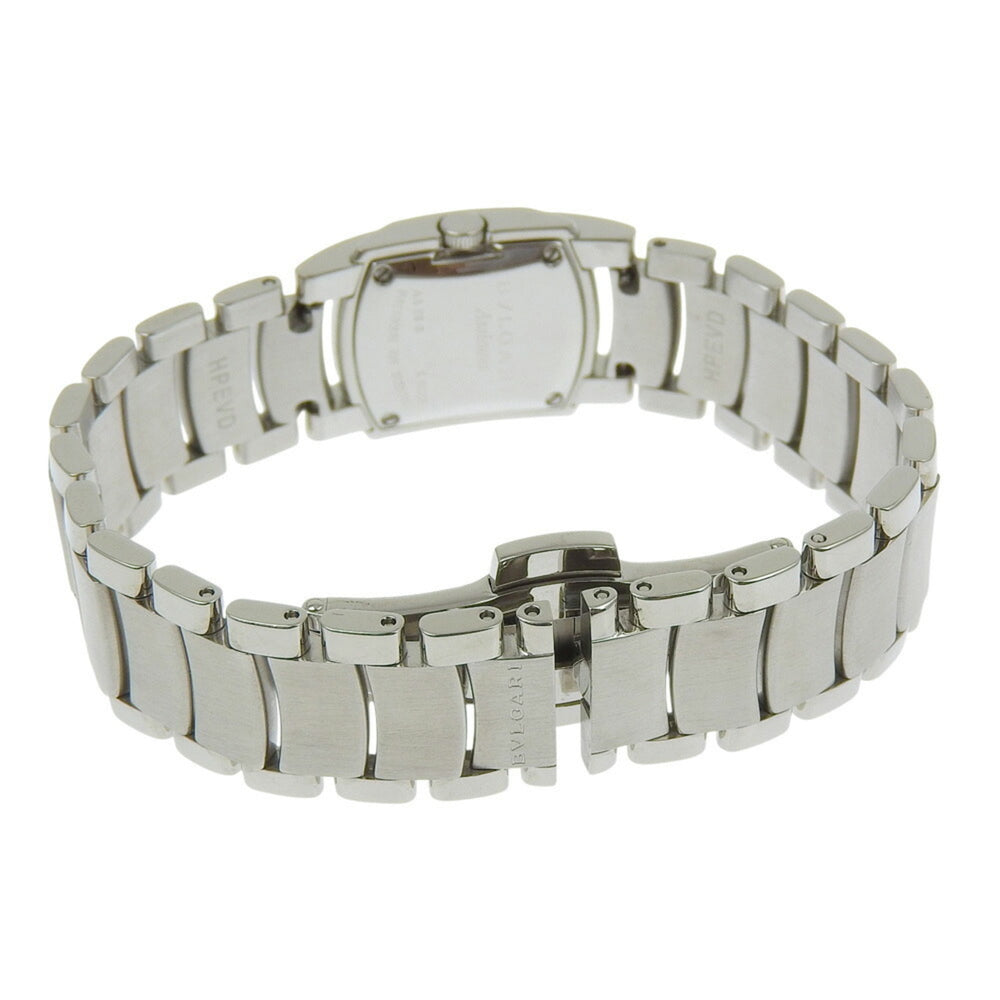 BVLGARI Assioma Watch AA26S Stainless Steel Quartz Analog Display Black Dial Women's — Very Good