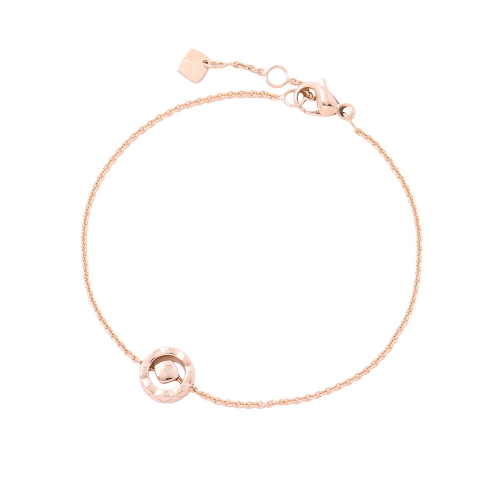 Chanel Coco Crush Collection Bracelet, 1 Diamond (approx. 0.03ct), 18K Pink Gold, J12368. (CHANEL Bracelet) — Like New