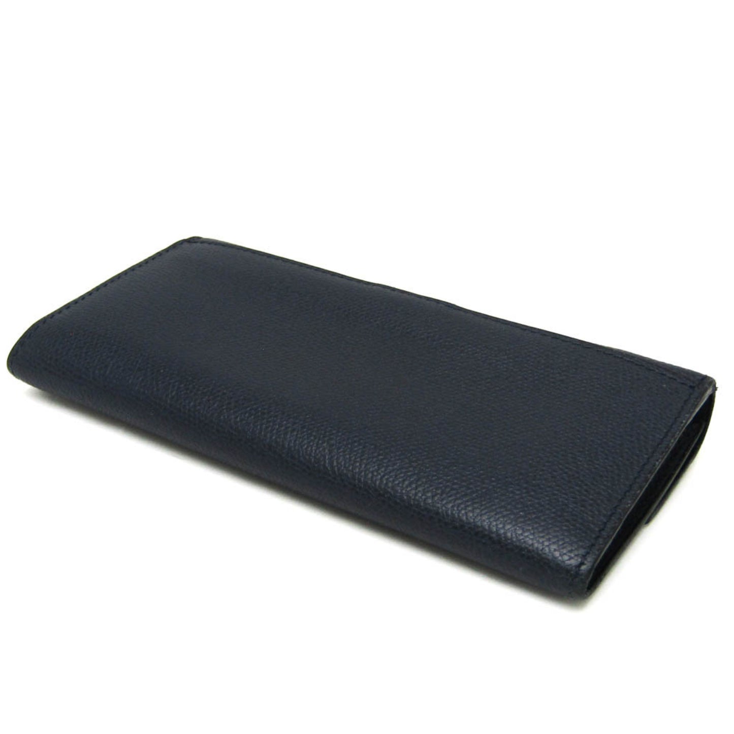 Valextra Punch Long Wallet With Coin Purse/3 Cards V9U14 Men,Women  Calfskin Long Wallet (bi-fold) Navy