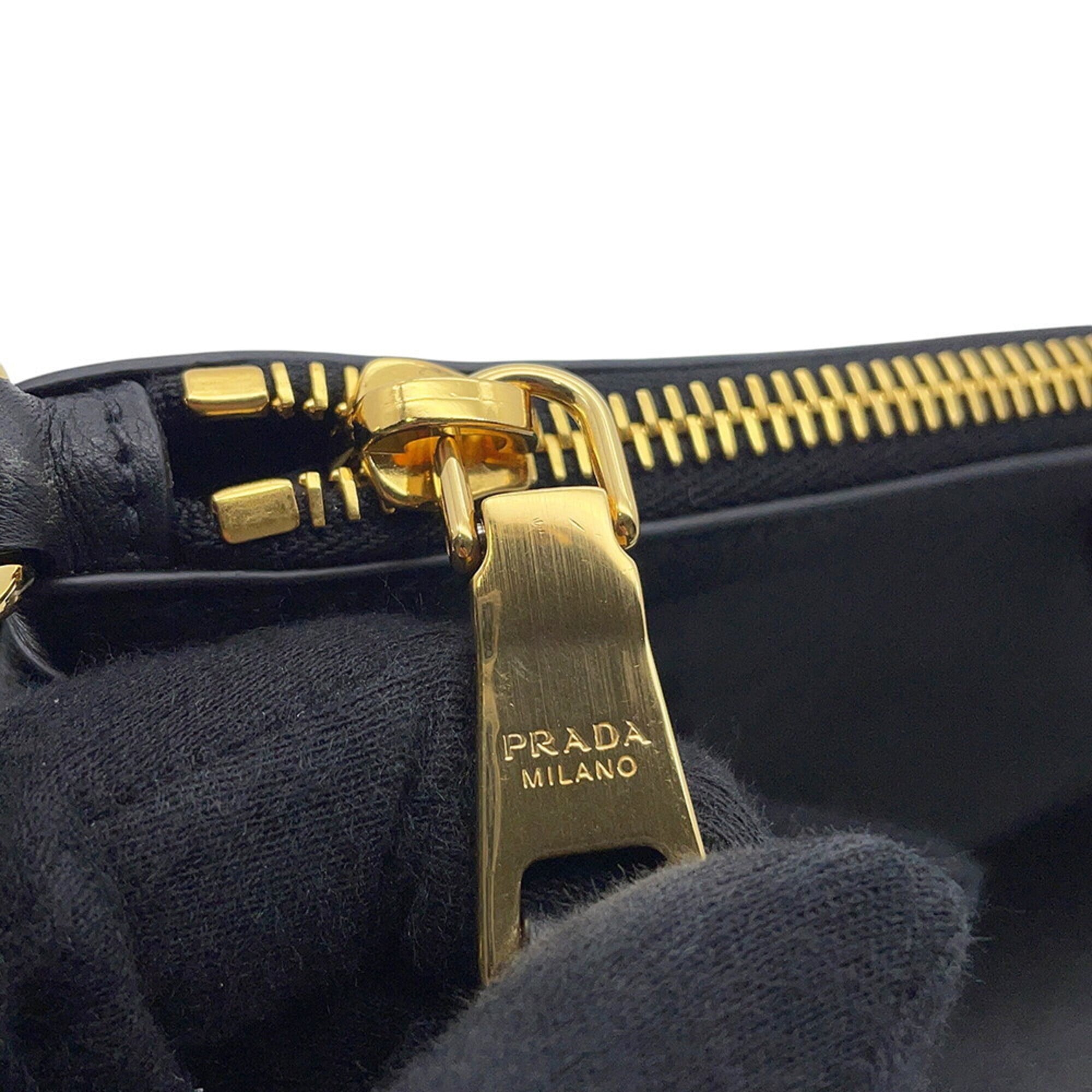 Prada Shoulder Bag Triangle Leather 1BC238 PRADA Handbag — Like New