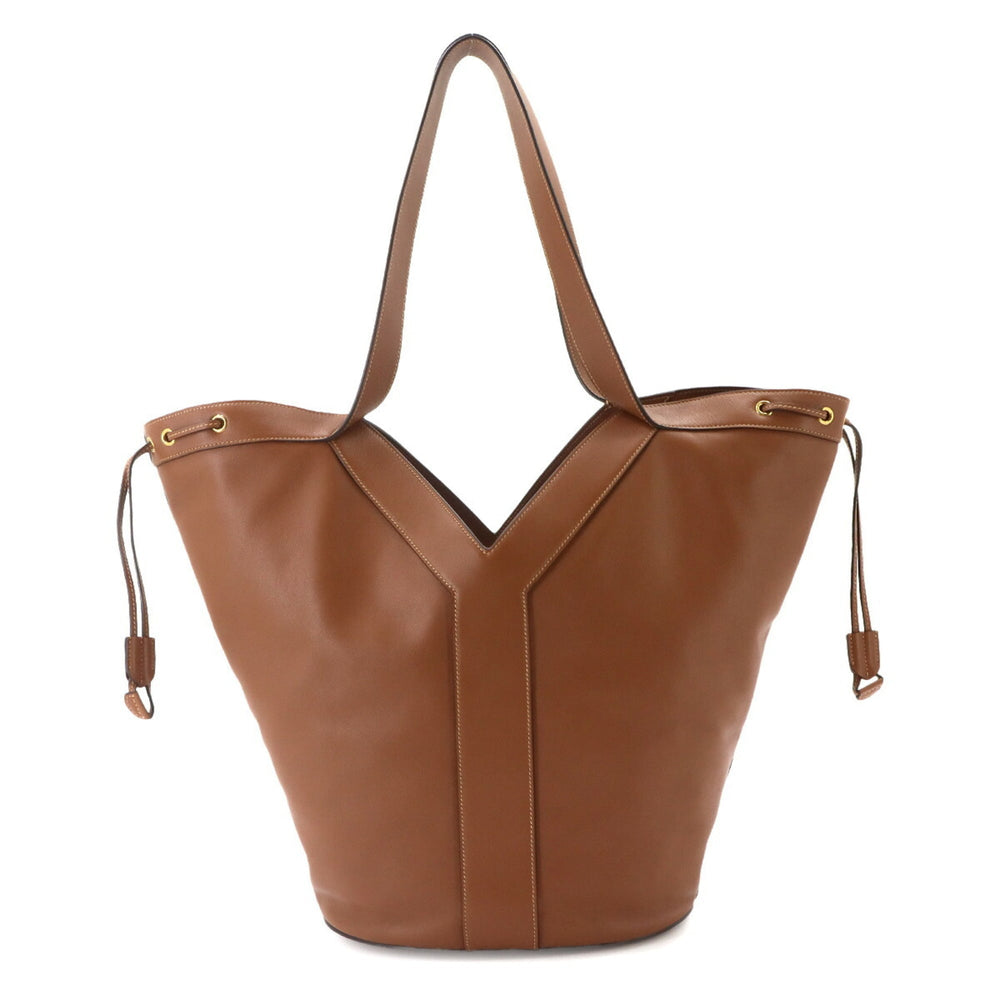 Saint Laurent Y Hobo Tote Handbag, Leather, Brown, 833160 Bag — New - Store Return