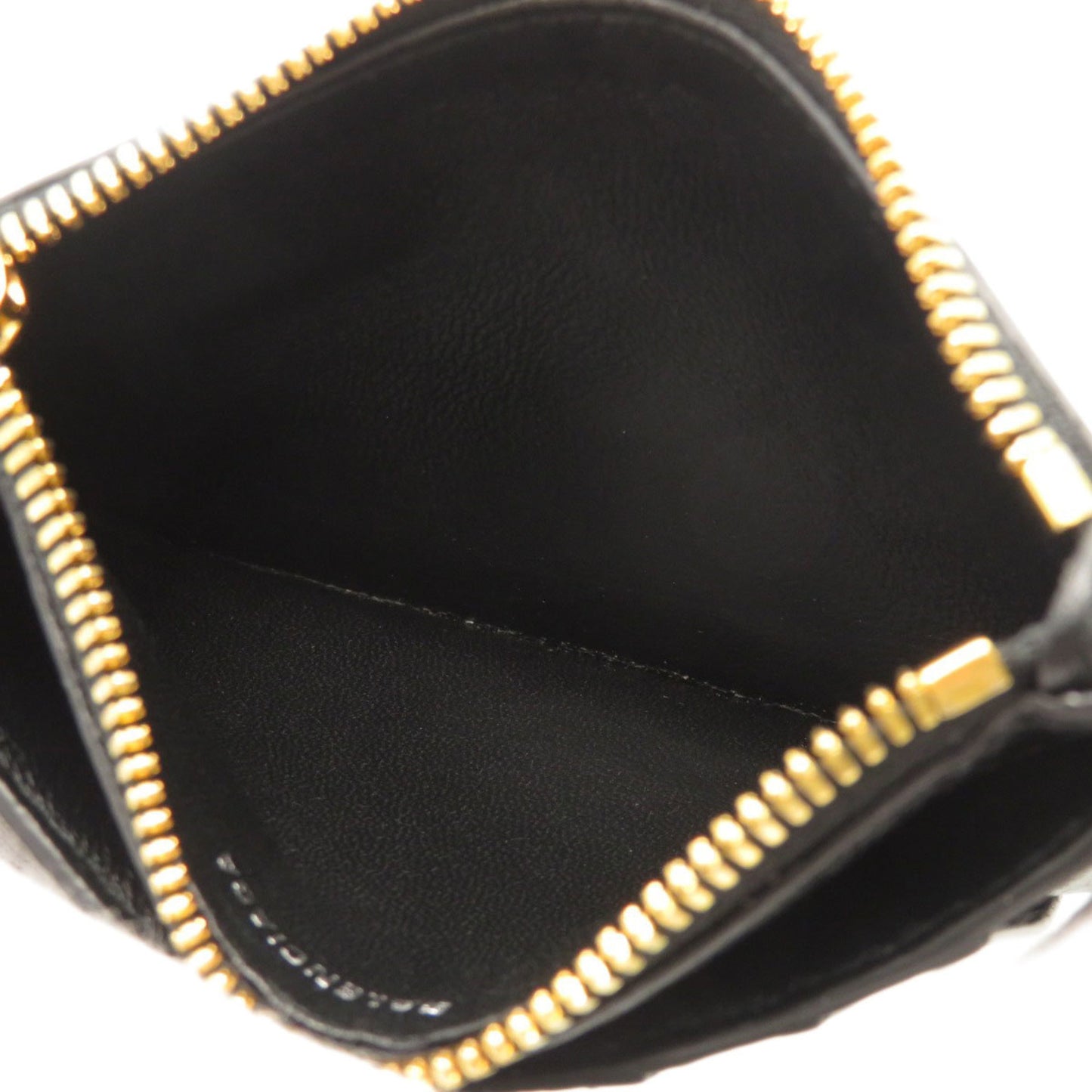 Balenciaga 594214 Motif Wallet/Coin Case Calf Leather Women's