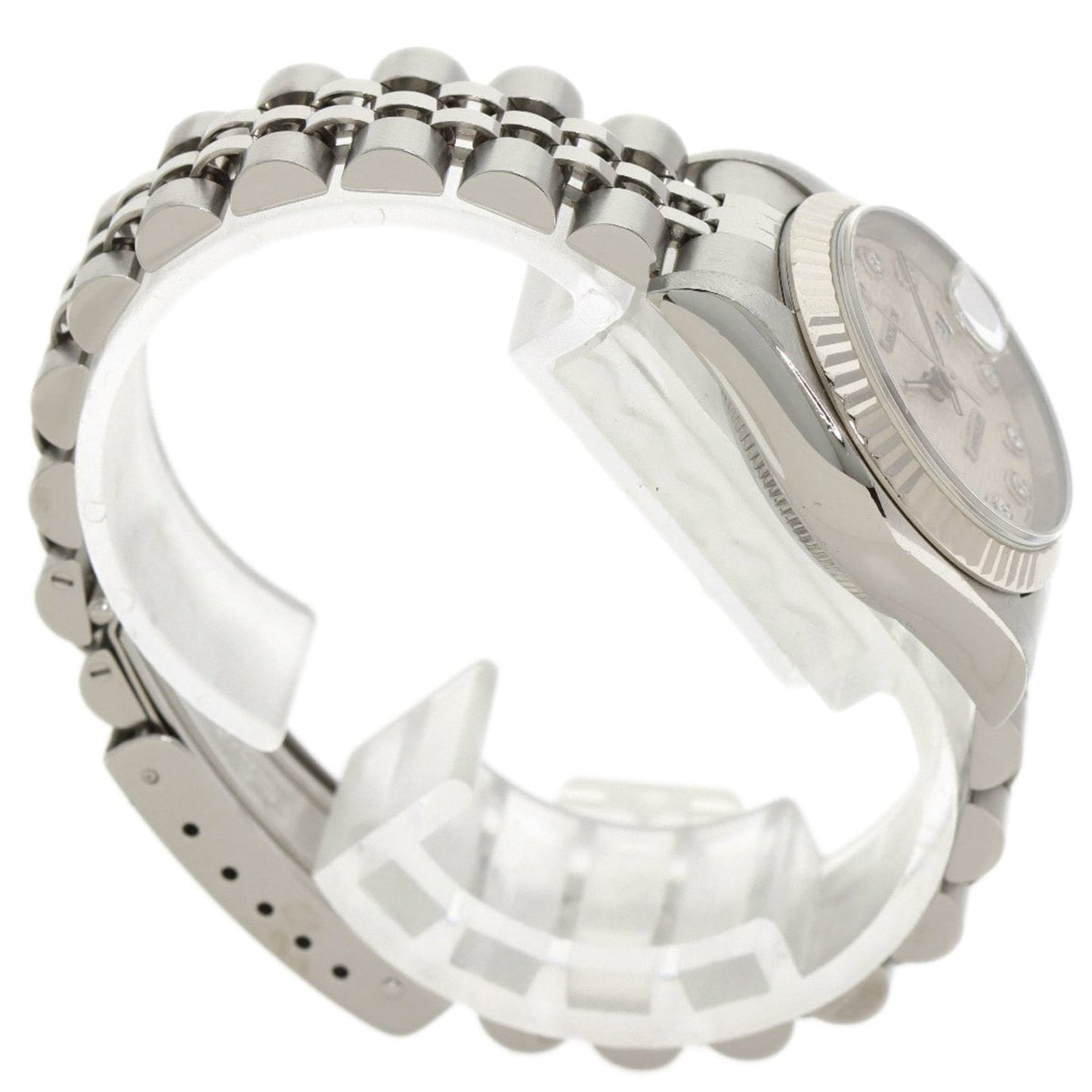 Rolex 69174G Datejust 10-Piece Diamond Watch in Stainless Steel/SS/18K White Gold for Women