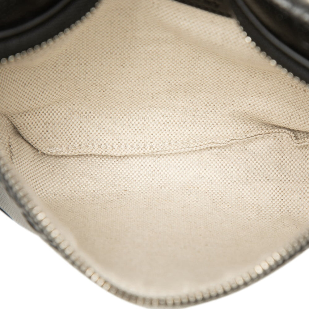 Gucci GG Embossed Waist Bag, Body Crossbody 658582, Black Leather, Women's, GUCCI — Like New