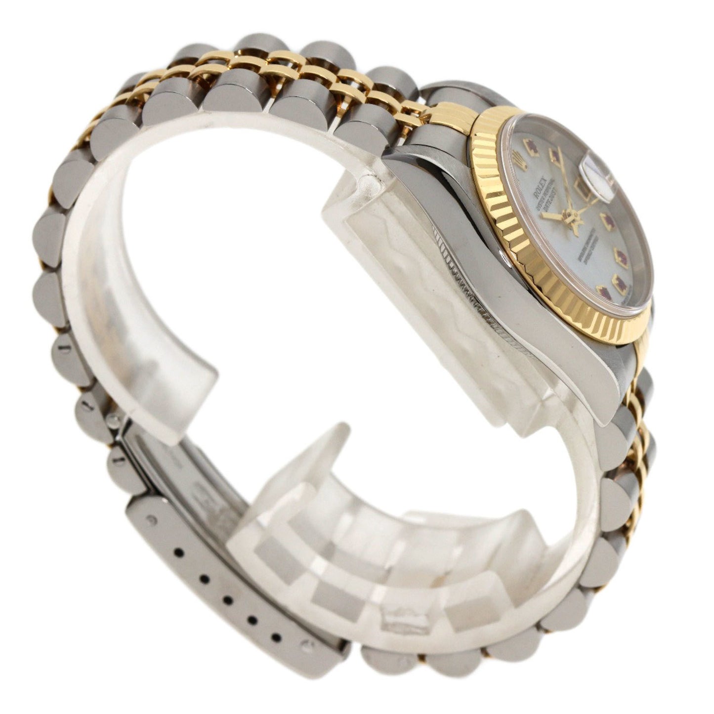 Rolex 79173NGR Datejust 10-Piece Ruby Watch in Stainless Steel/SSx18KYG/18KYG Women's