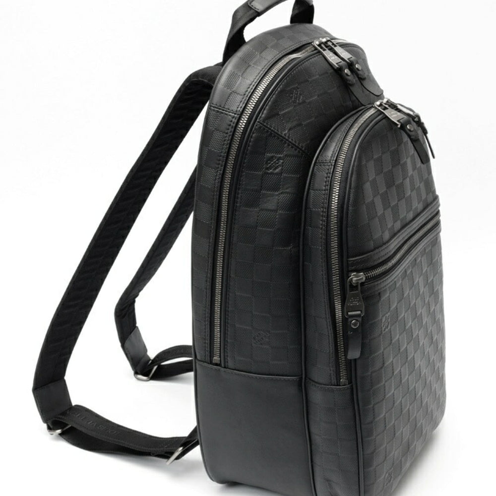 Louis Vuitton Michael Backpack N41330, Damier Infini Leather, Black — Like New