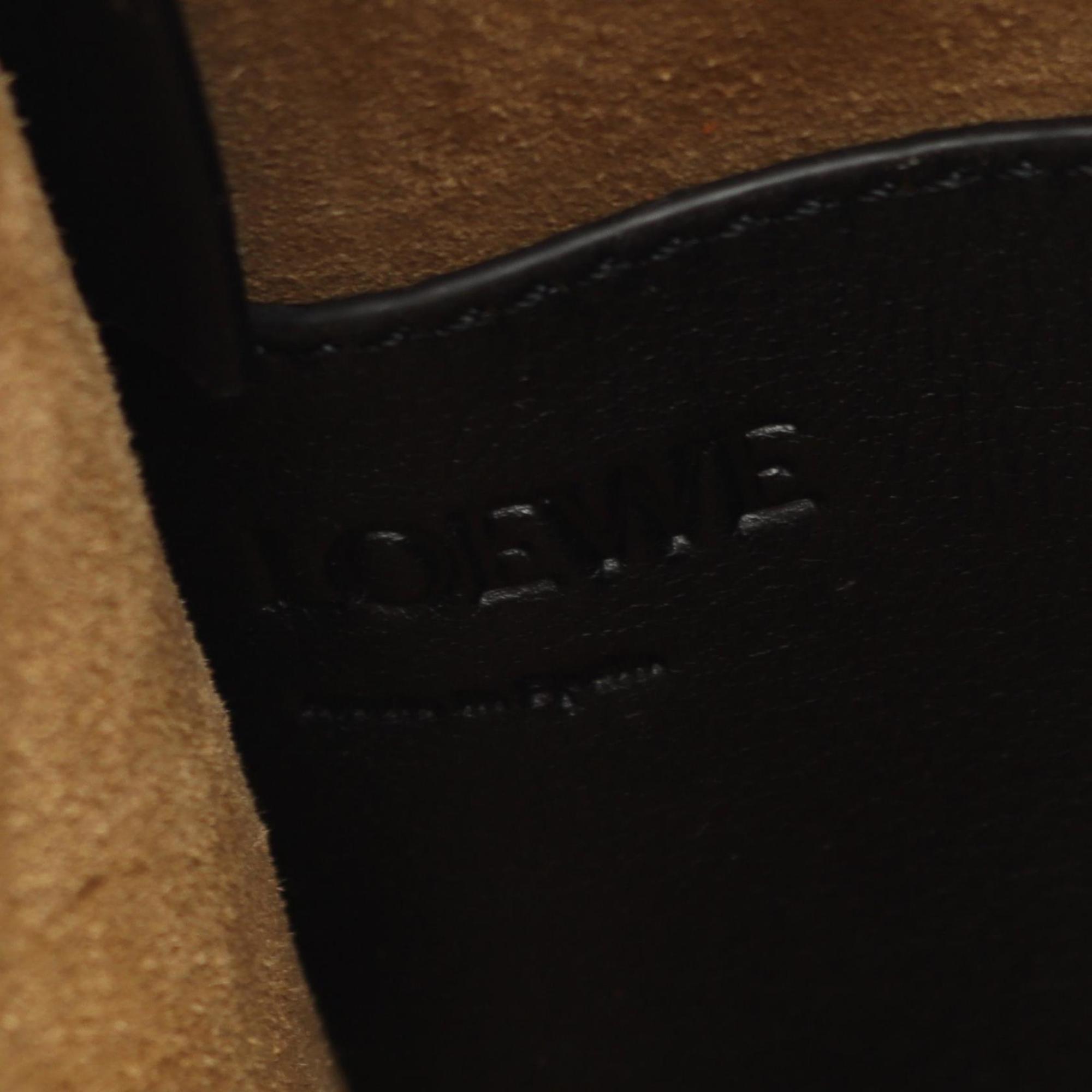 LOEWE Gate Large Bucket Handbag, Leather, Women's, Black and Brown