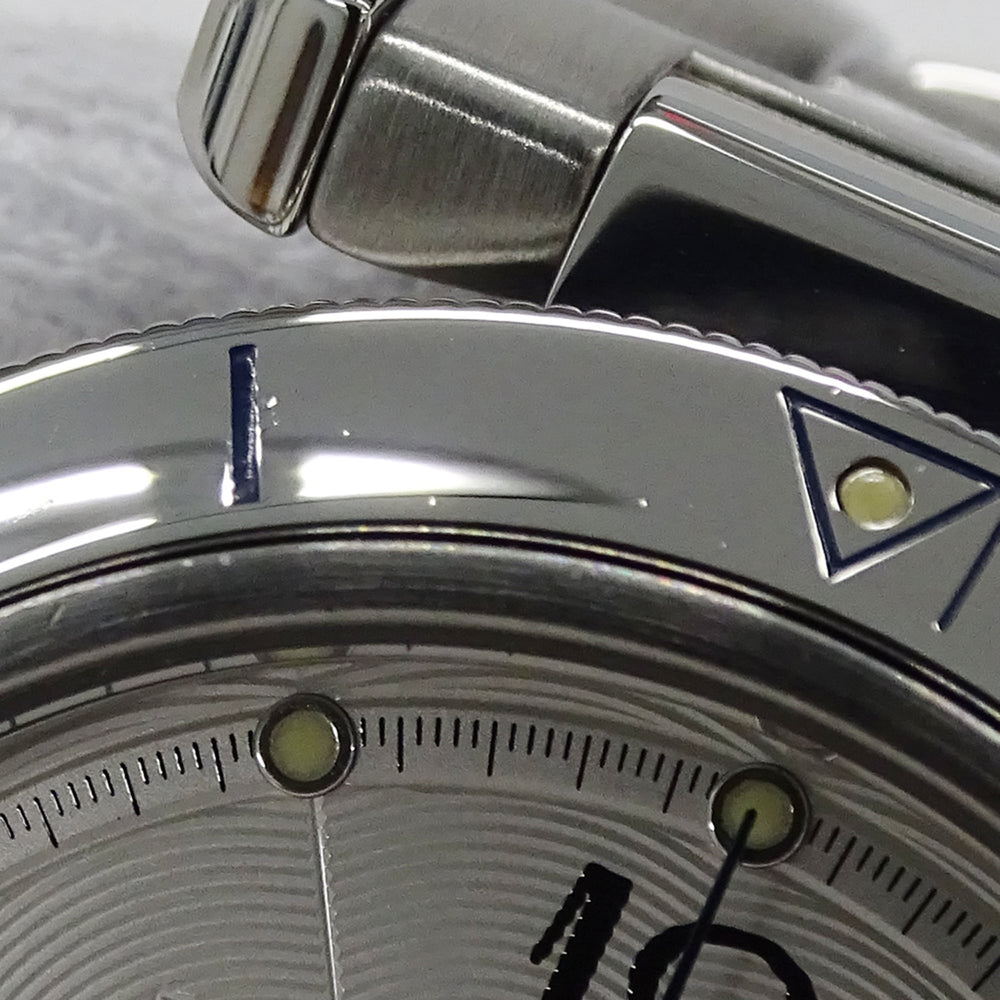 Cartier Pasha Chronograph Automatic Watch for Men, Stainless Steel (SS) W31030H3, Silver, with Open Caseback — Good