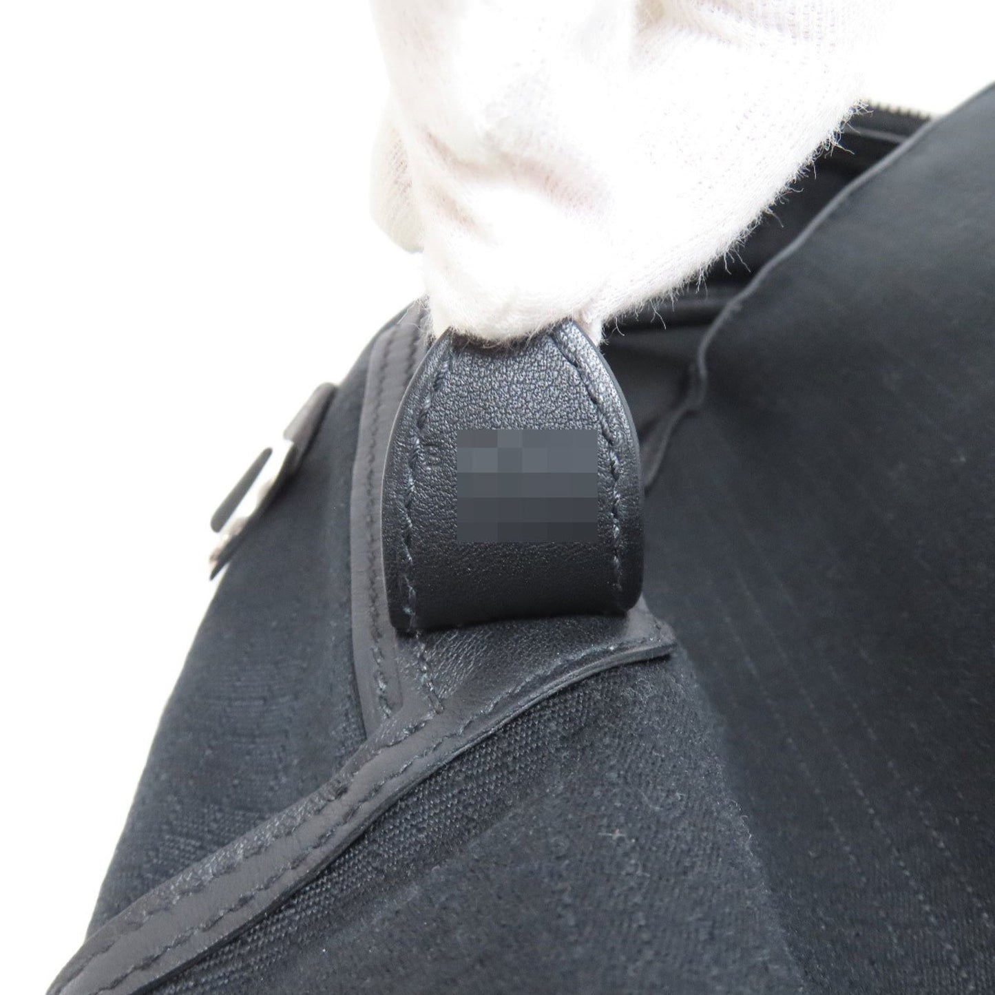 Hermes Hermès Sleek Backpack with Silver Hardware, Canvas and Calfskin Leather, Women's