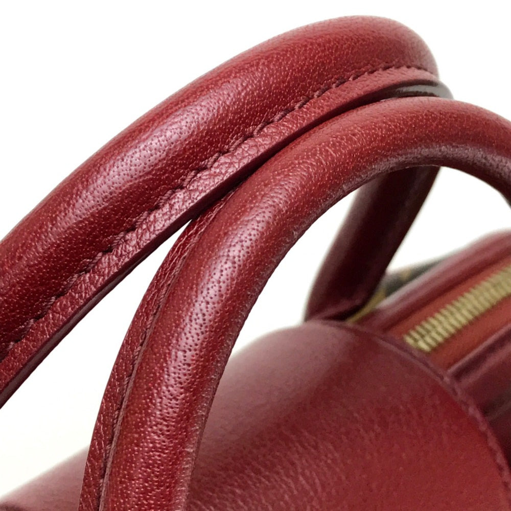 Louis Vuitton M40802 Monogram Mini Duffle Bag Hand Bag Bordeaux Dark brown Bordeaux — Like New