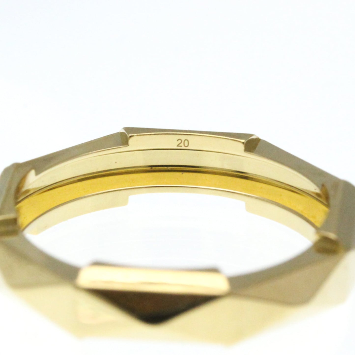 Gucci Studded Ring Yellow Gold (18K) Fashion No Stone Band Ring Gold