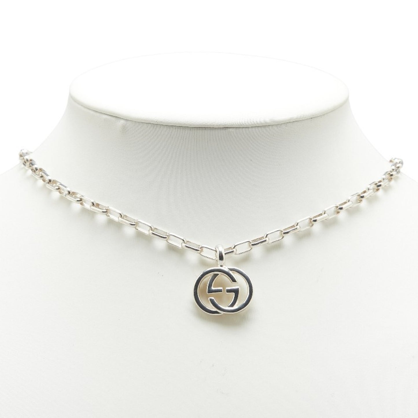Gucci Interlocking G Necklace in SV925 Silver for Women