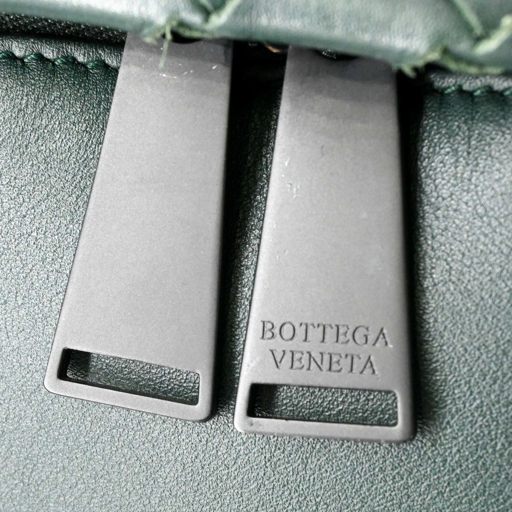 BOTTEGA VENETA Bottega Veneta Intrecciato Backpack Rucksack Green — New - Store Return