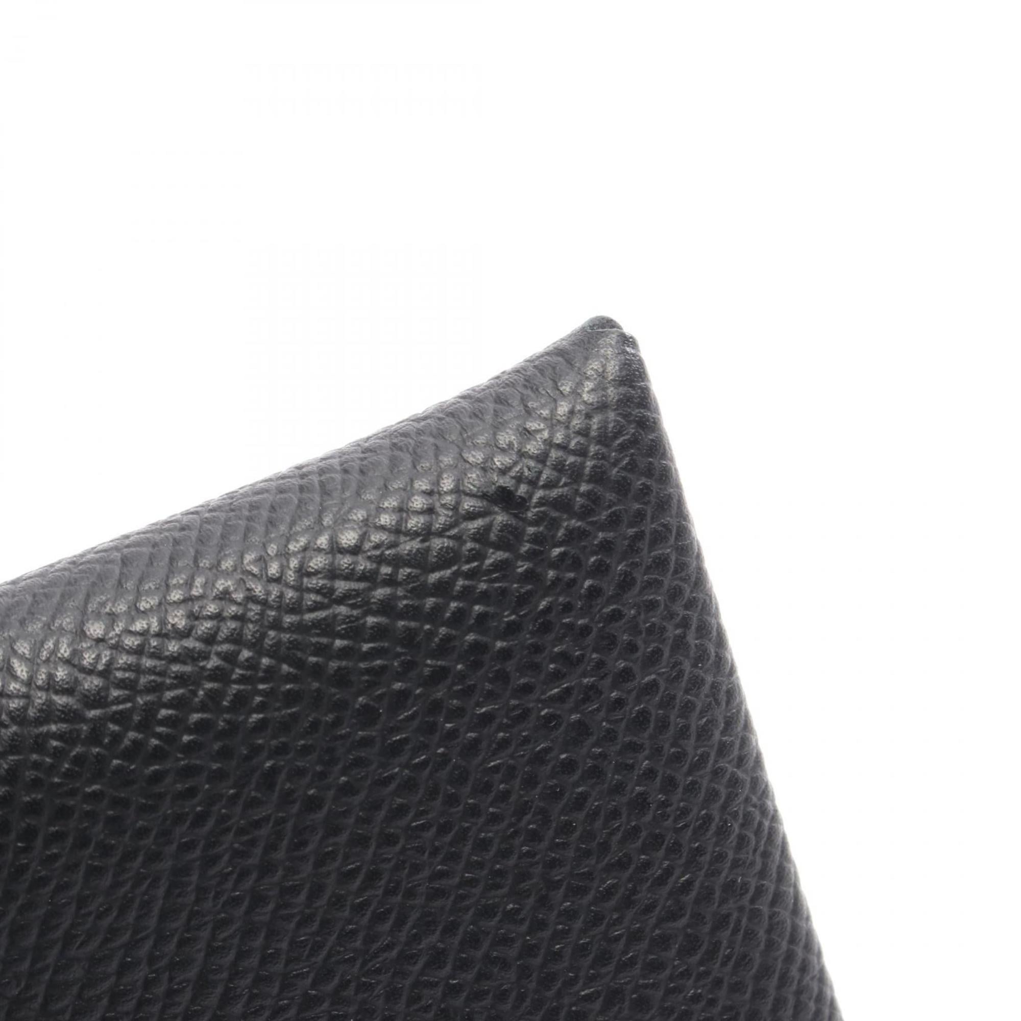 Hermes Hermès Calvi wallet with coin purse, made of calfskin leather (cowhide), Epsom leather, for women, black