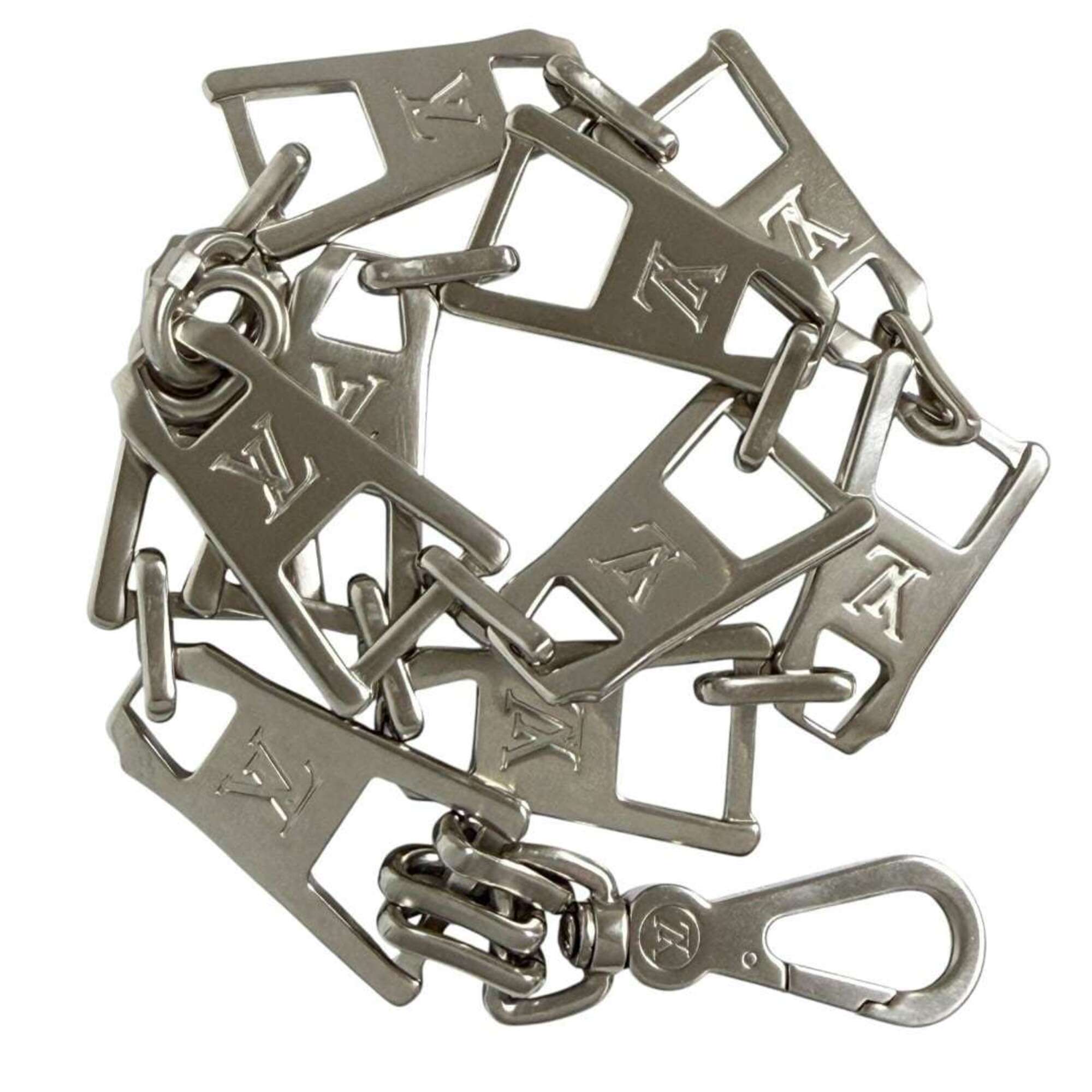 Louis Vuitton Men's Chain Link Necklace LV Zip 2021 — Like New