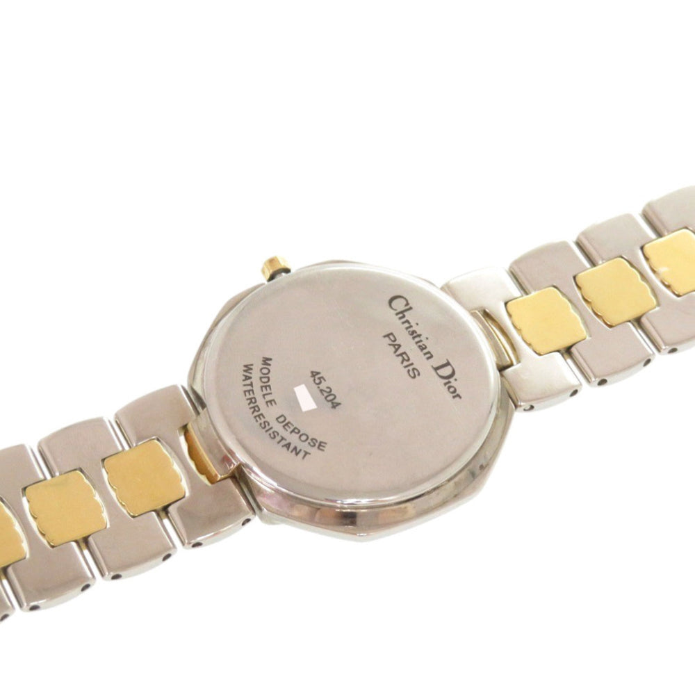 Christian Dior Octagon 45.204 Stainless Steel Silver and Gold Quartz Watch with Guarantee 0029 — Good