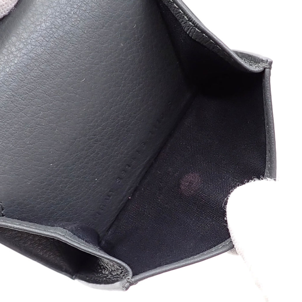 Balenciaga Paper Mini Wallet, Women's, Gray Leather, Tri-fold 391446