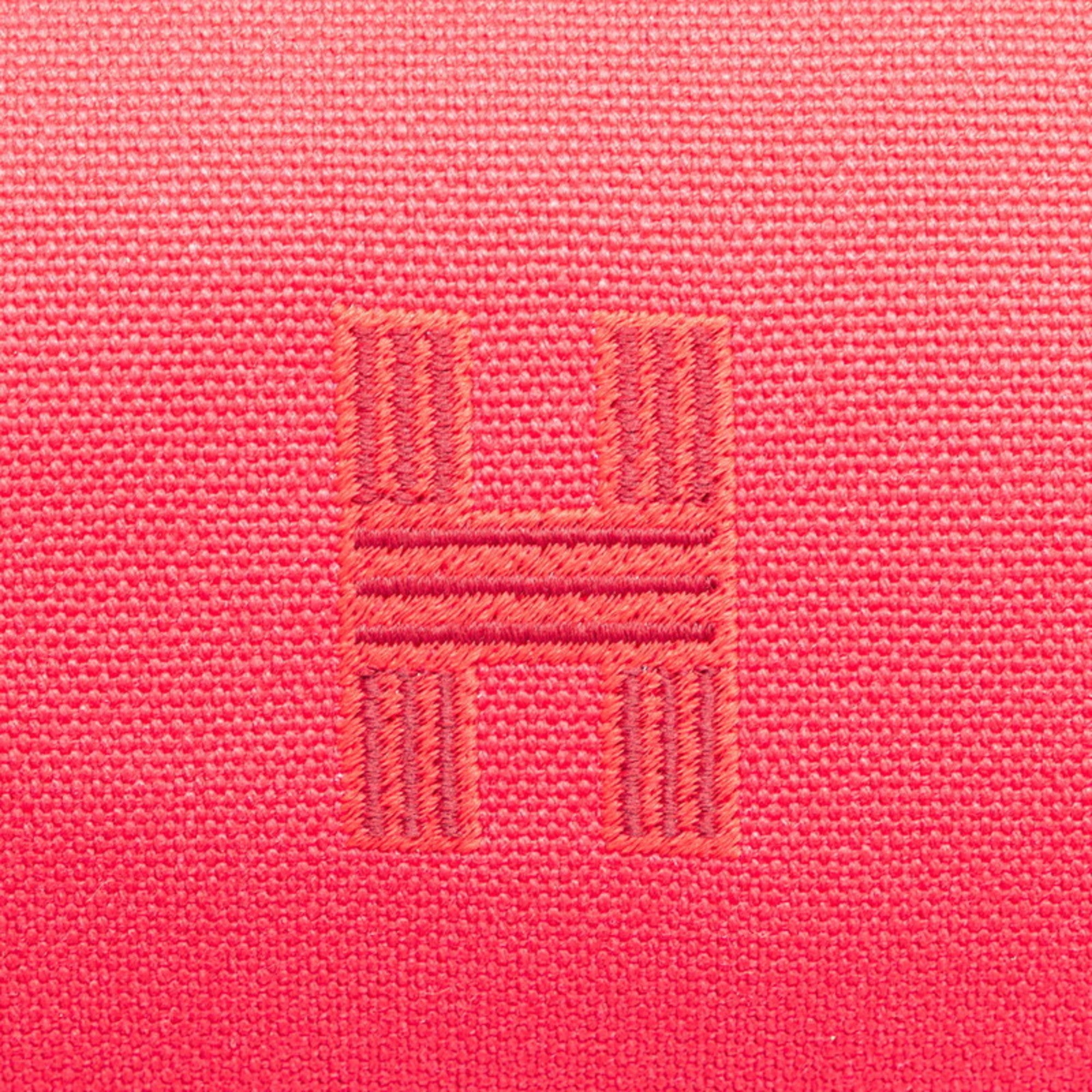 Hermes Hermès Brides A Black PM Handbag in Pink and Orange Canvas for Women