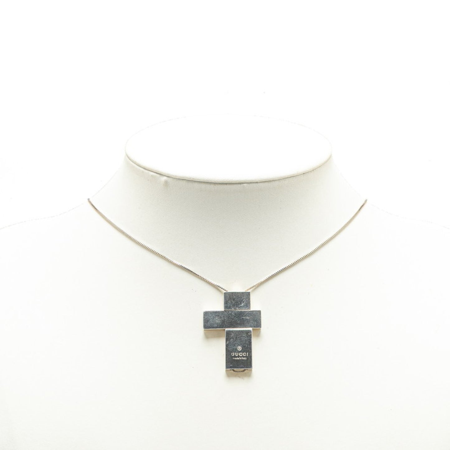 Gucci Separate Cross Venetian Chain Necklace SV925 Silver Women's GUCCI