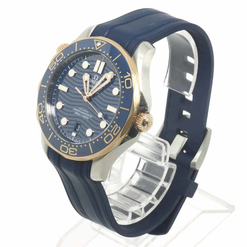 Omega Seamaster Diver 300 Co-Axial Master Chronometer Two-Tone 210 22 42 20 03 002 Men's Watch Date PG Pink Gold Automatic — Very Good