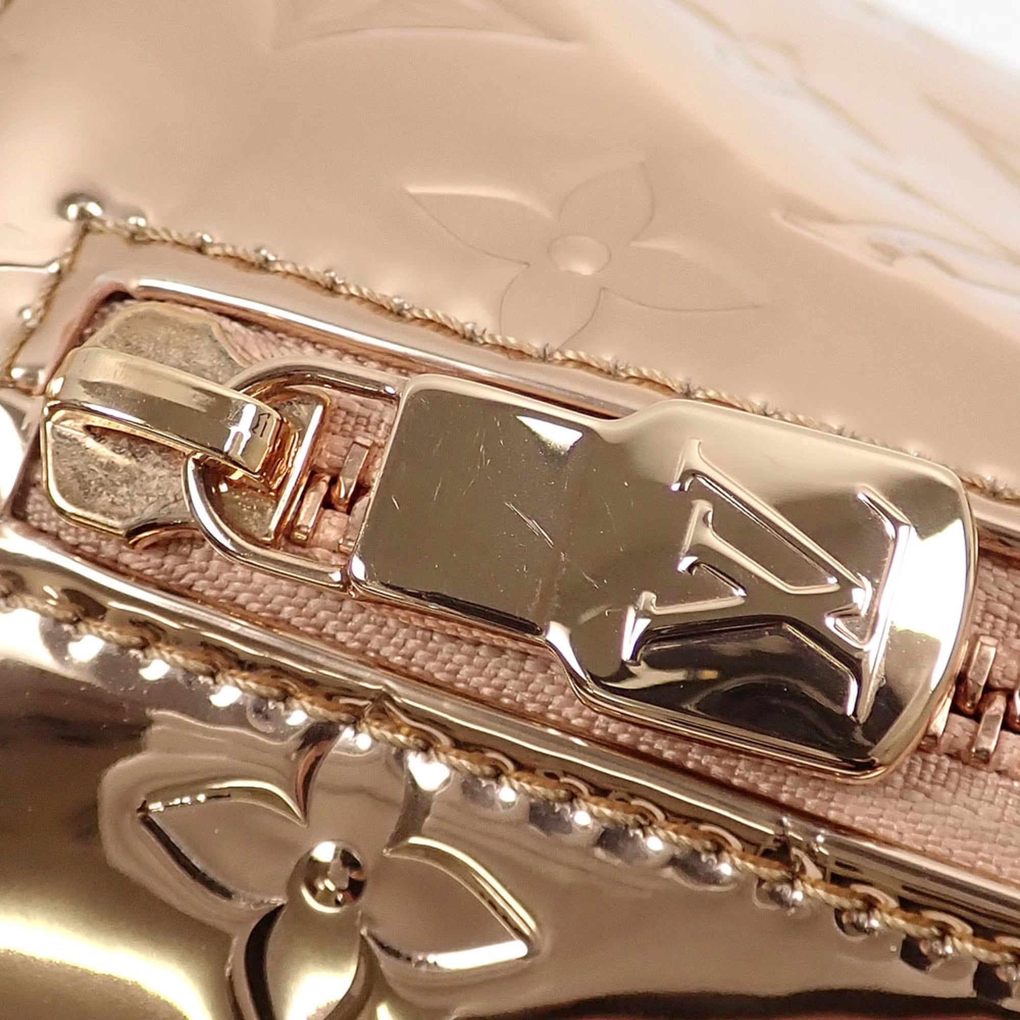Louis Vuitton Monogram Miroir Speedy Bandoulière 25 Handbag, Women's, M26497, Copper Mini Boston Bag — Like New
