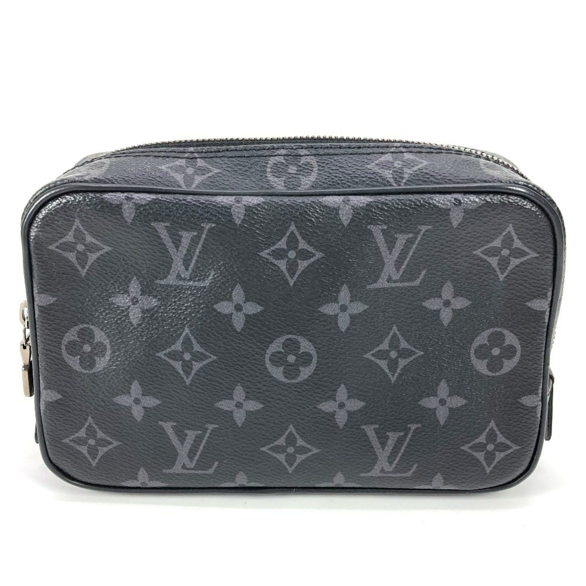 LOUIS VUITTON M43384 Monogram Eclipse True Toilette PM Second Bag Clutch Multi-Pouch Pouch Canvas Men's Women's Black — Like New