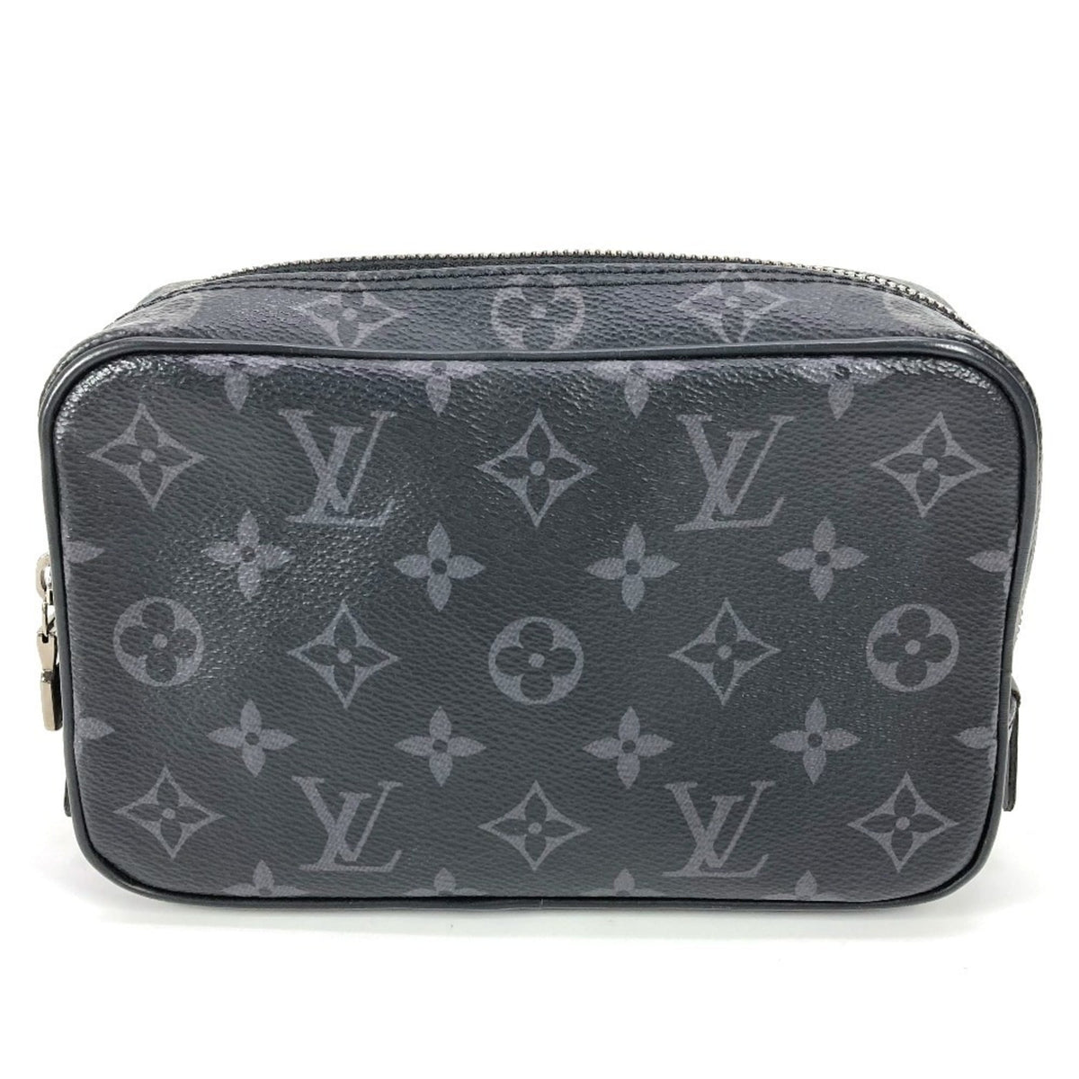 LOUIS VUITTON M43384 Monogram Eclipse True Toilette PM Second Bag Clutch Multi-Pouch Pouch Canvas Men's Women's Black — Like New
