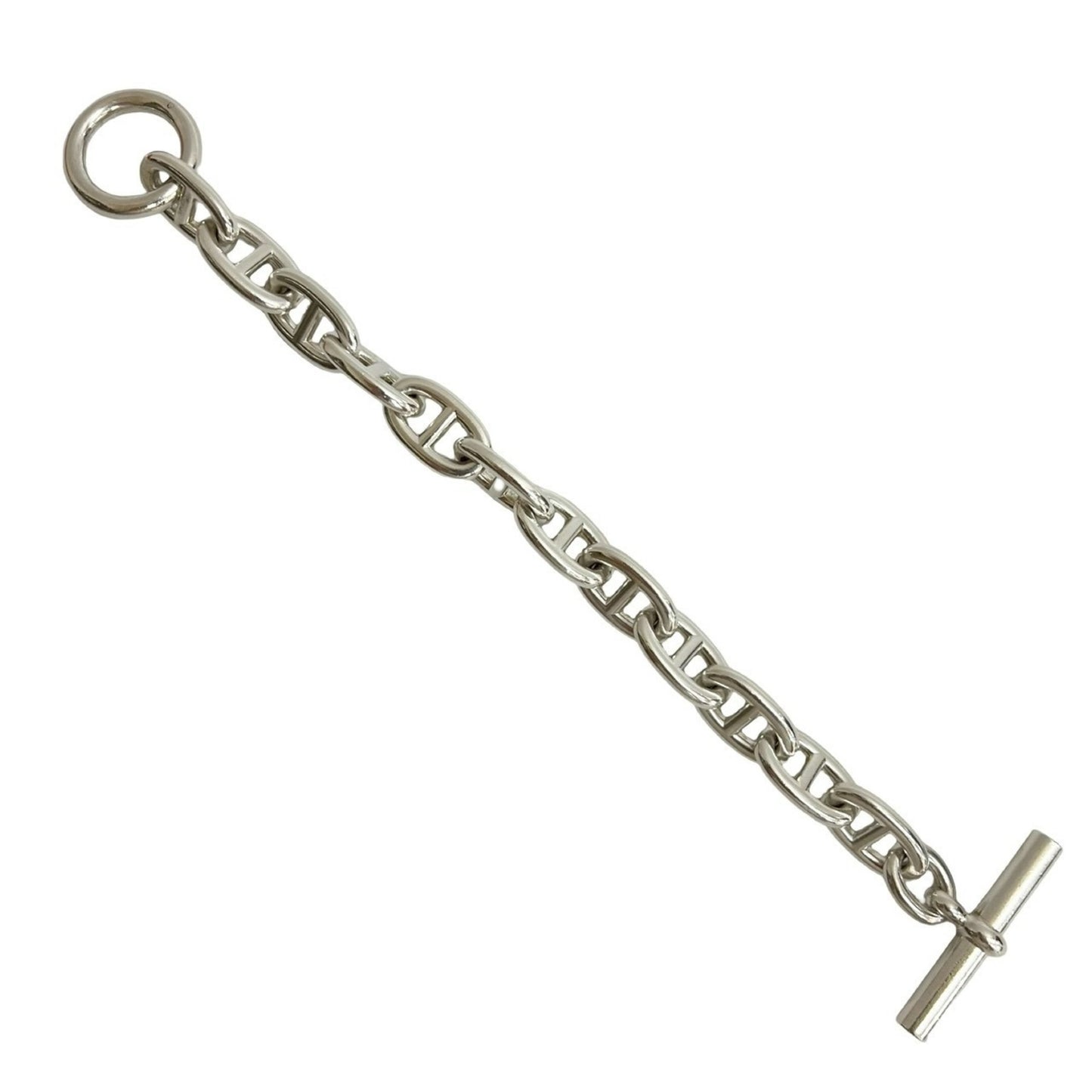 HERMES Chaine d'Ancre TGM Margiela-era Silver 925 Chain Bracelet, 31578