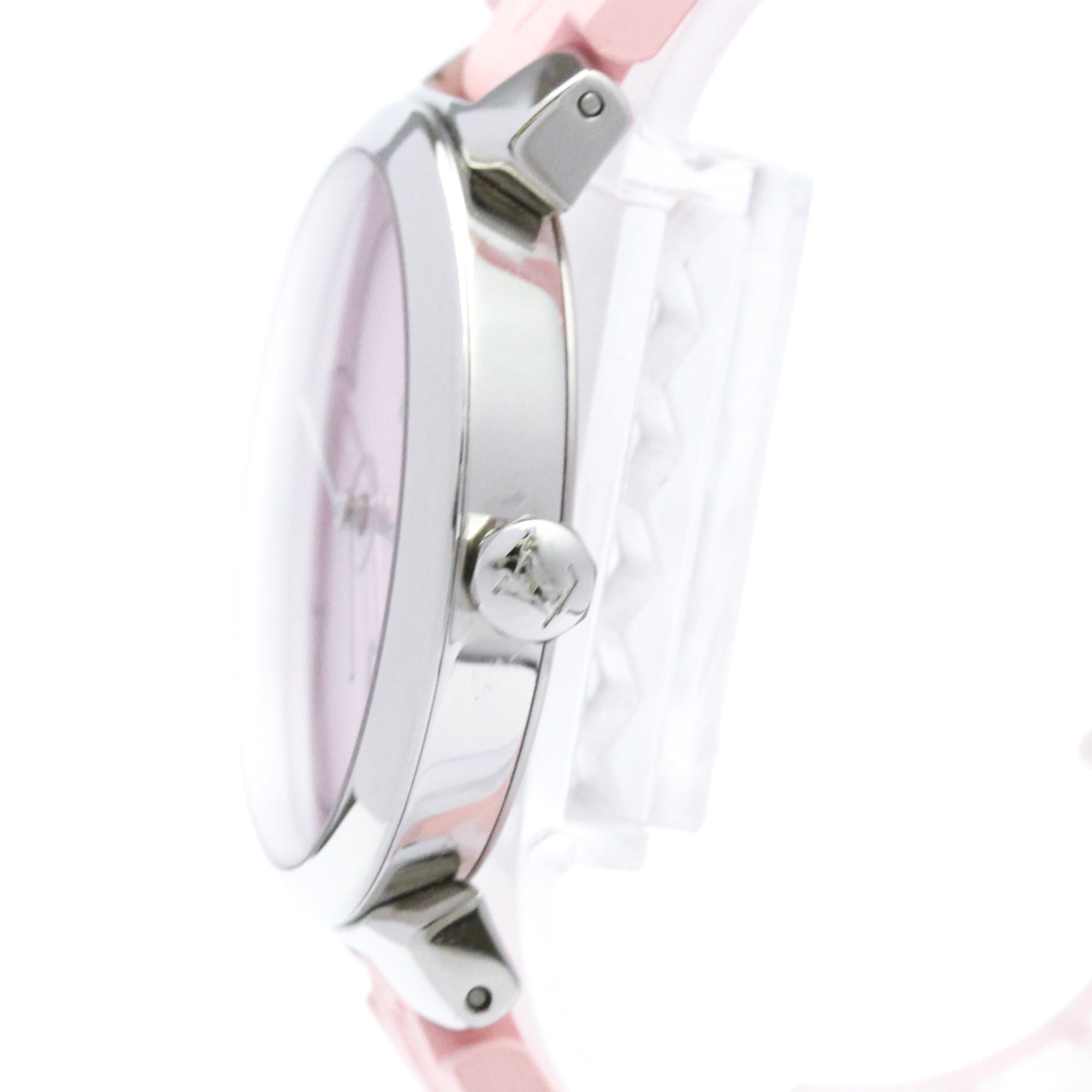 LOUIS VUITTON Tambour Steel Quartz Ladies Watch Q1G08 Polished — Very Good