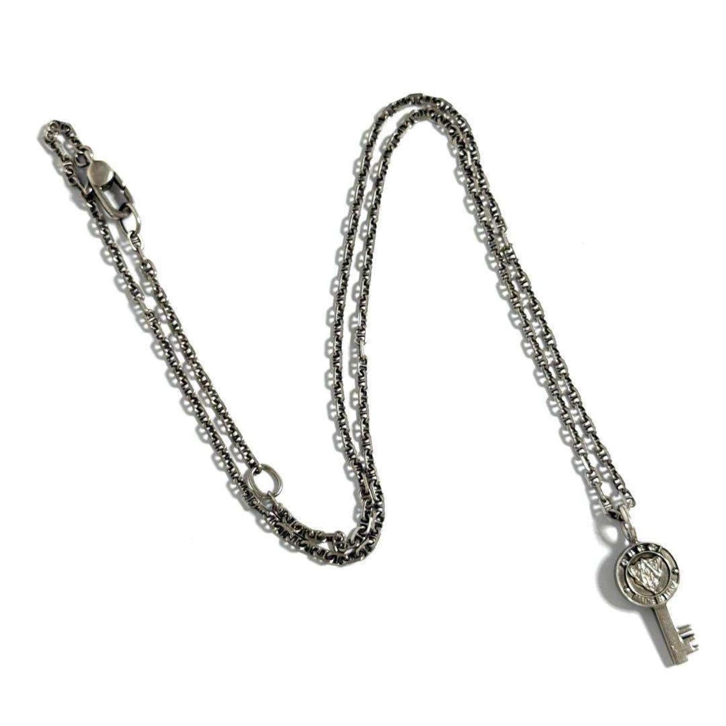 Gucci Men's Women's Crest Key Pendant Necklace 925