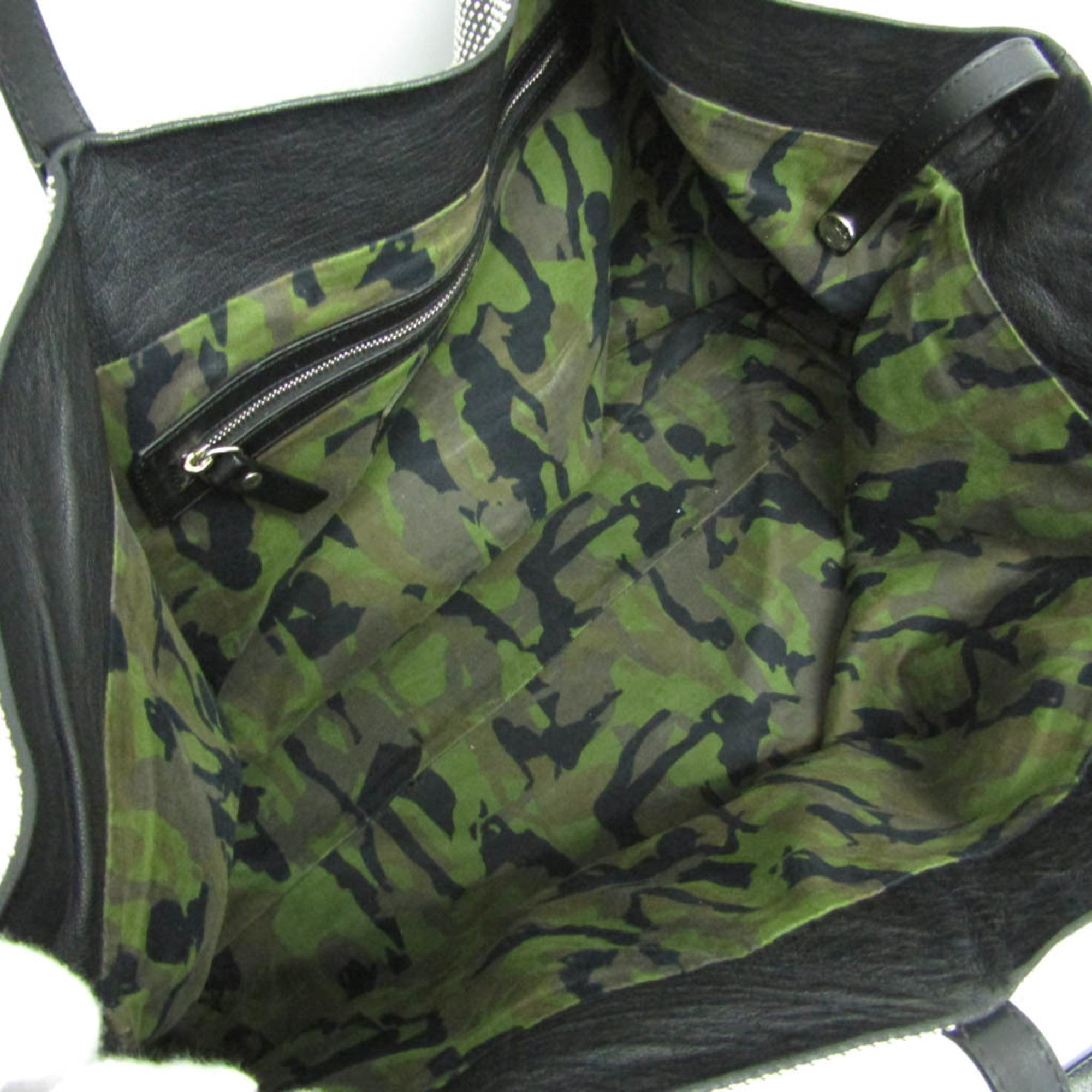 Jimmy Choo Pimlico Star Studs And Dot Studs Men,Women Leather Tote Bag Black