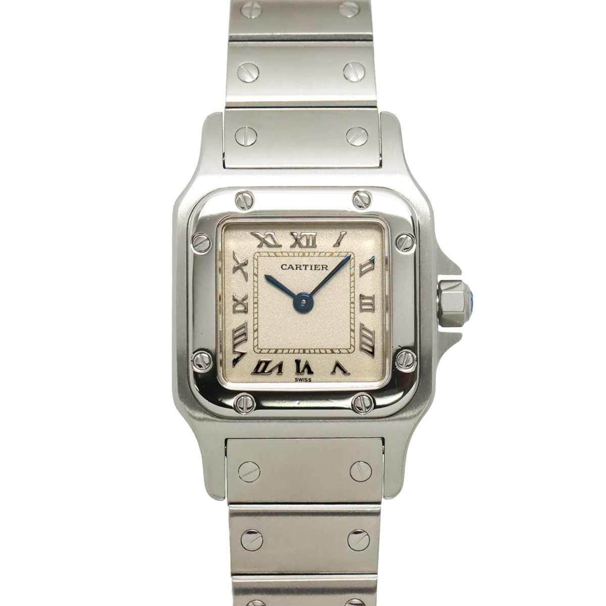 Cartier Santos Galbee SM W20024D6 Women's Watch, Ivory, Quartz Watch — Like New
