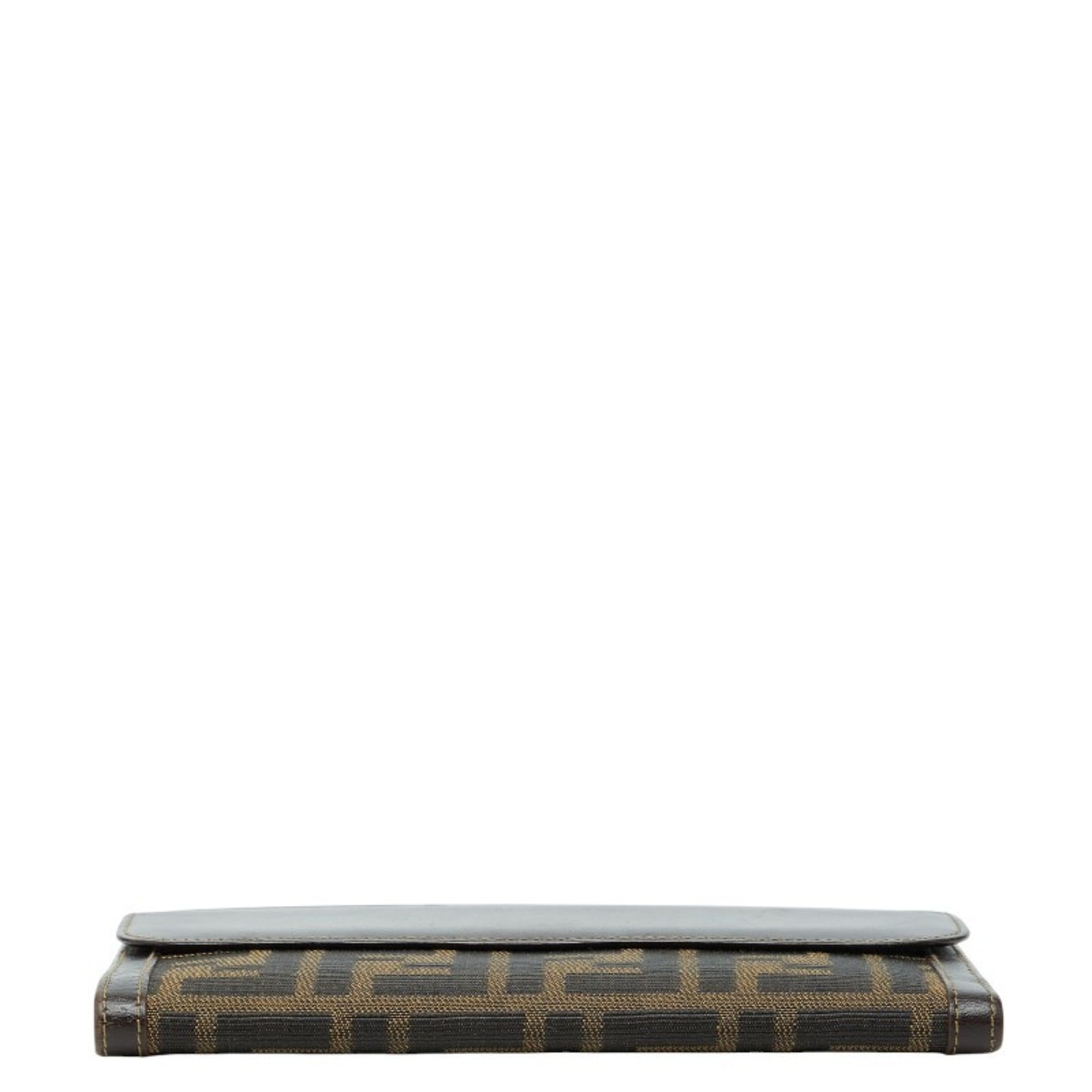 Fendi Zucca Long Wallet 2804 01339 088 Brown Canvas and Leather Women's FENDI