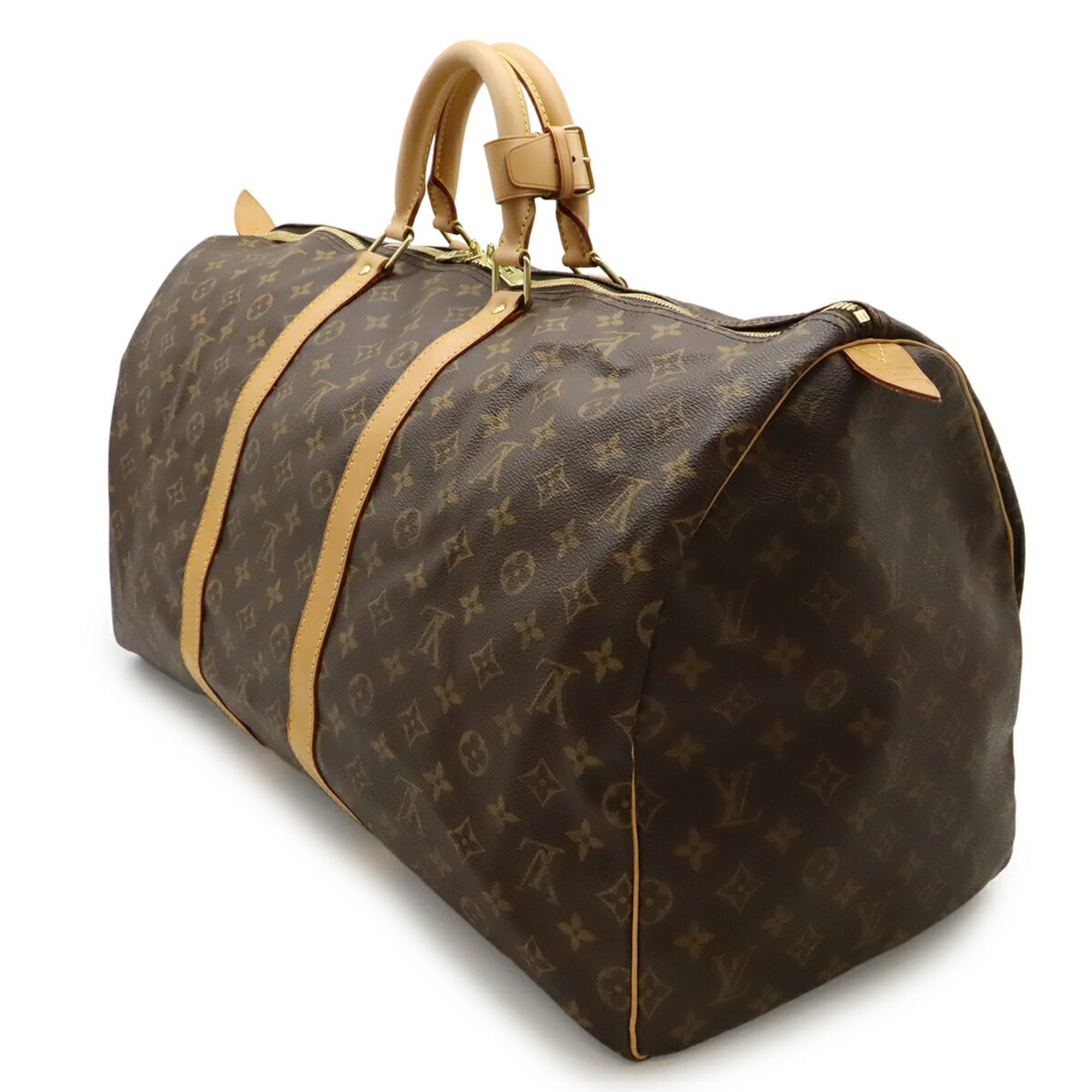 LOUIS VUITTON Monogram Keepall 55 Boston Bag, Handbag, Travel M41424