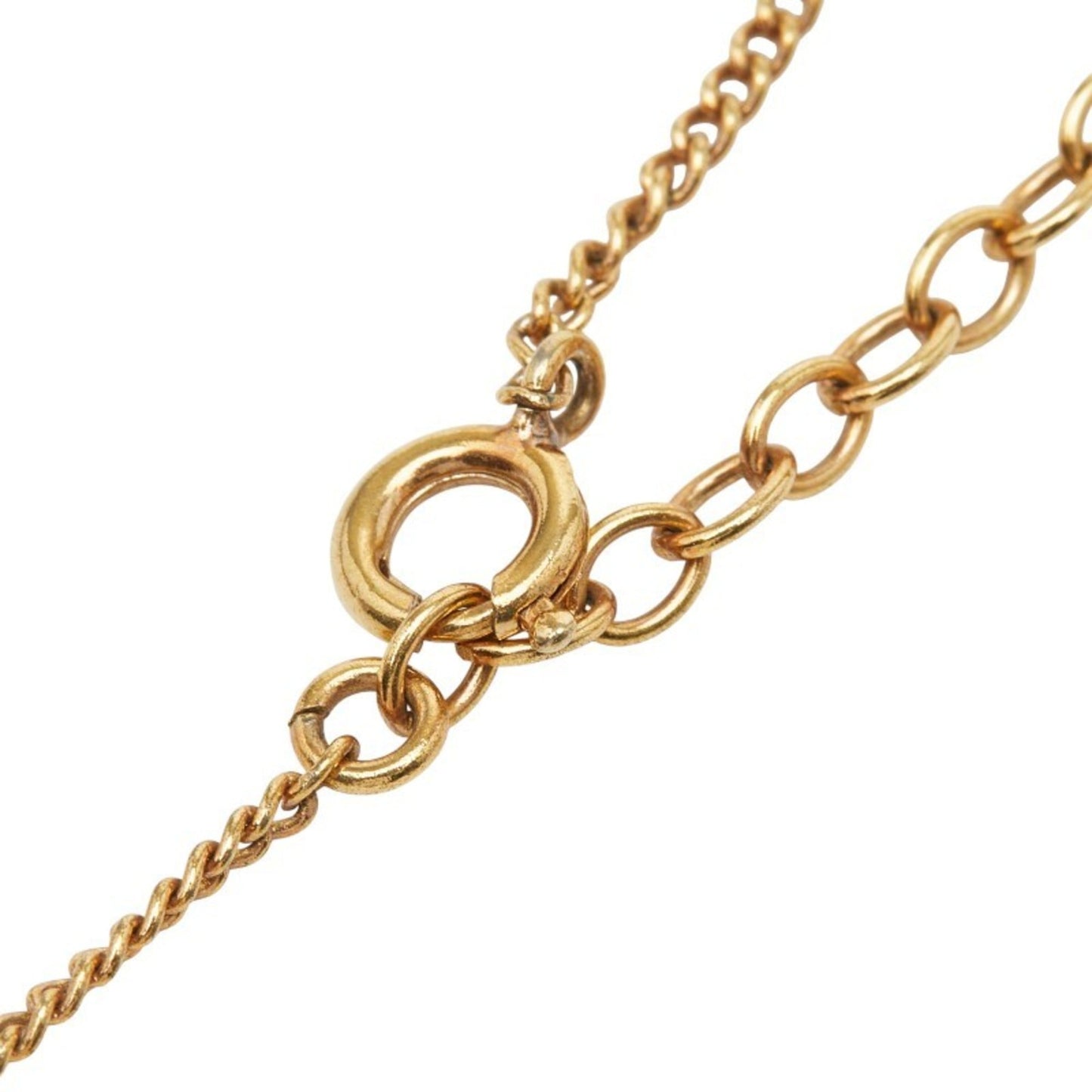 Christian Dior Dior CD logo pendant necklace, plated, for women.