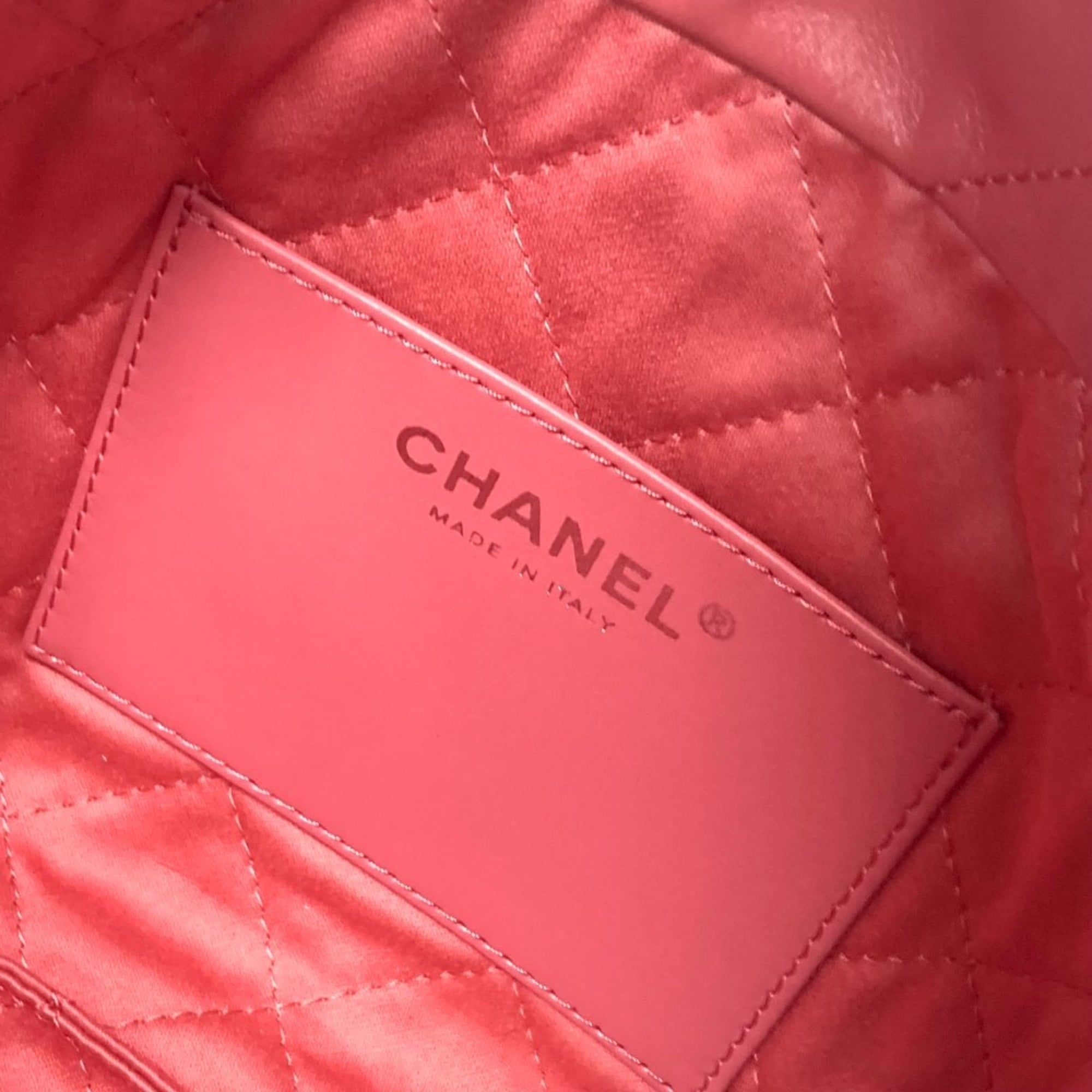 CHANEL AS3980 Chain Chanel 22 Handbag Shoulder Bag Calfskin Women's Pink G-240325-37 — New - Store Return