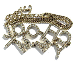 Jimmy Choo Women's Logo Necklace Pendant — Like New