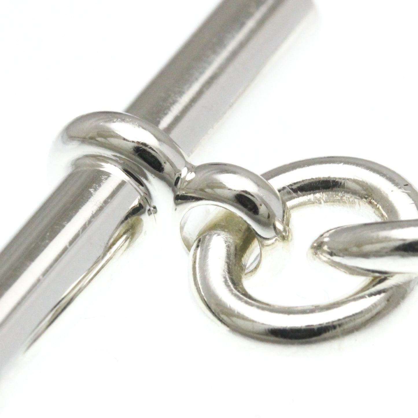 Hermes Chaine D'Ancre MM Silver 925 No Stone Link Bracelet Silver