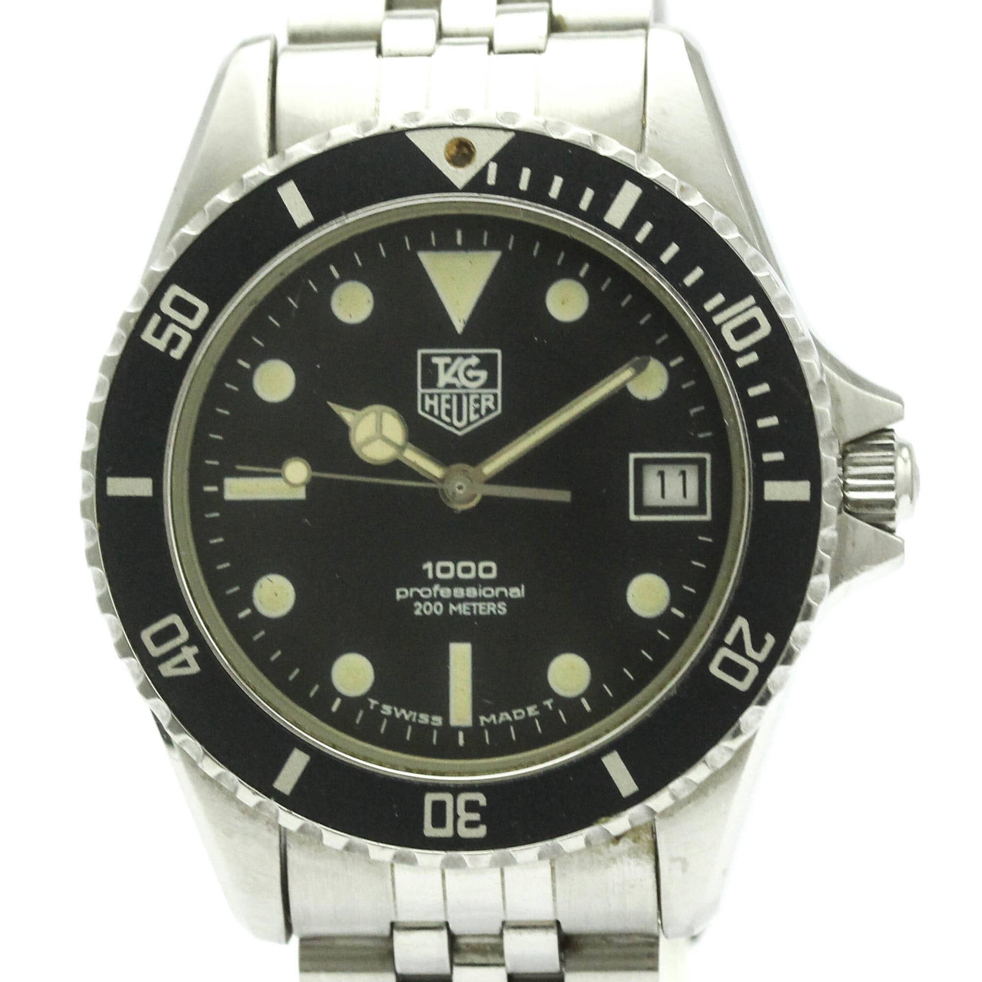 TAG HEUER 1000 Stainless Steel Quartz Mens Watch 980.013 — Good